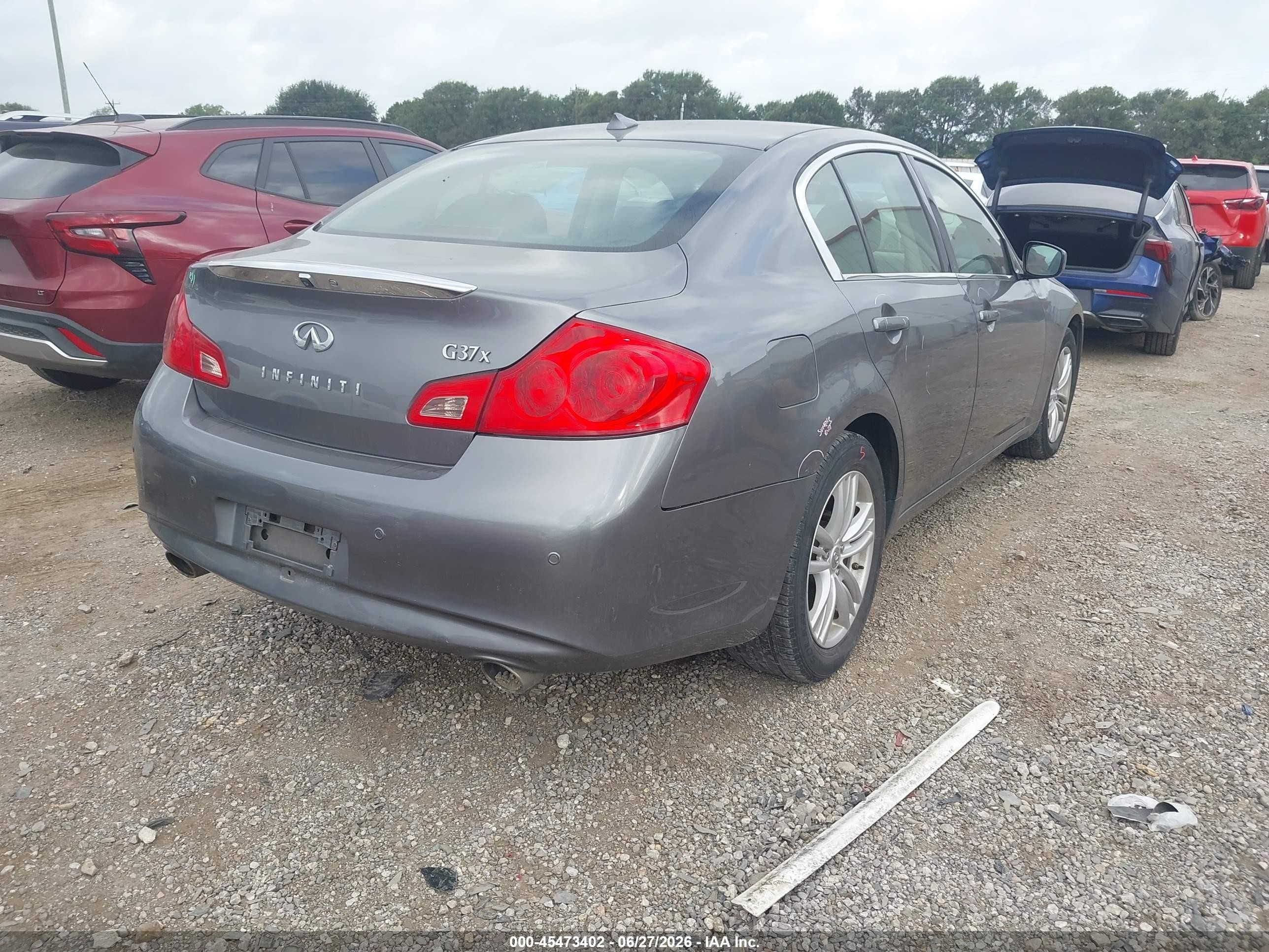 2012 Infiniti G37x   Gray vin: JN1CV6AR0CM677127