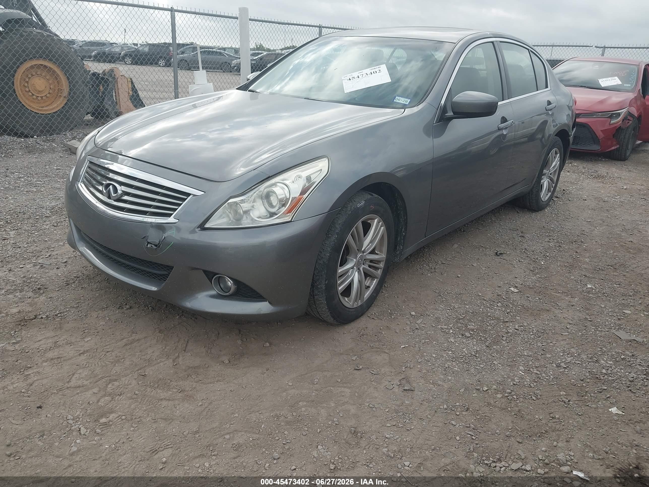 2012 Infiniti G37x   Gray vin: JN1CV6AR0CM677127