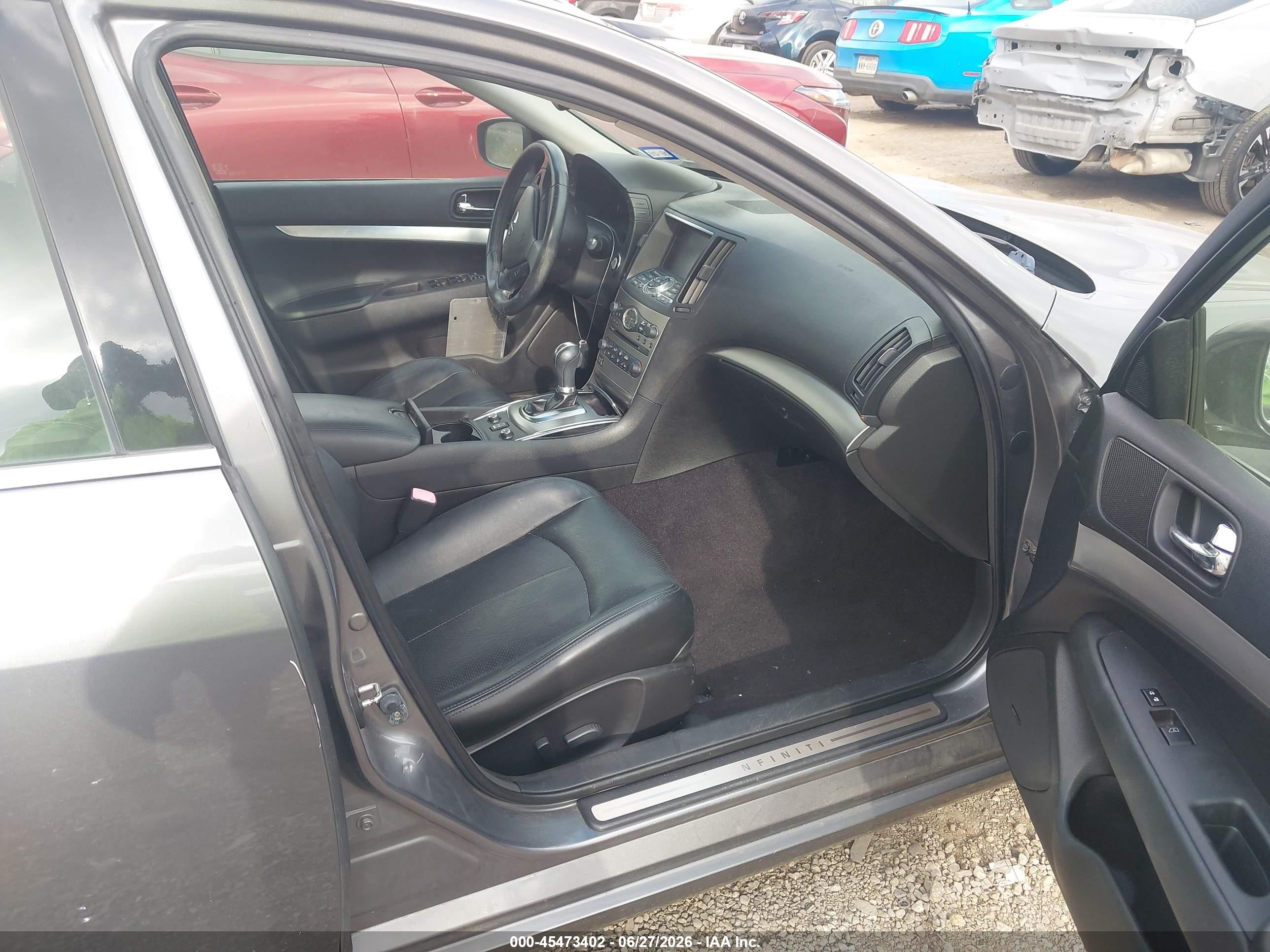 2012 Infiniti G37x   Gray vin: JN1CV6AR0CM677127