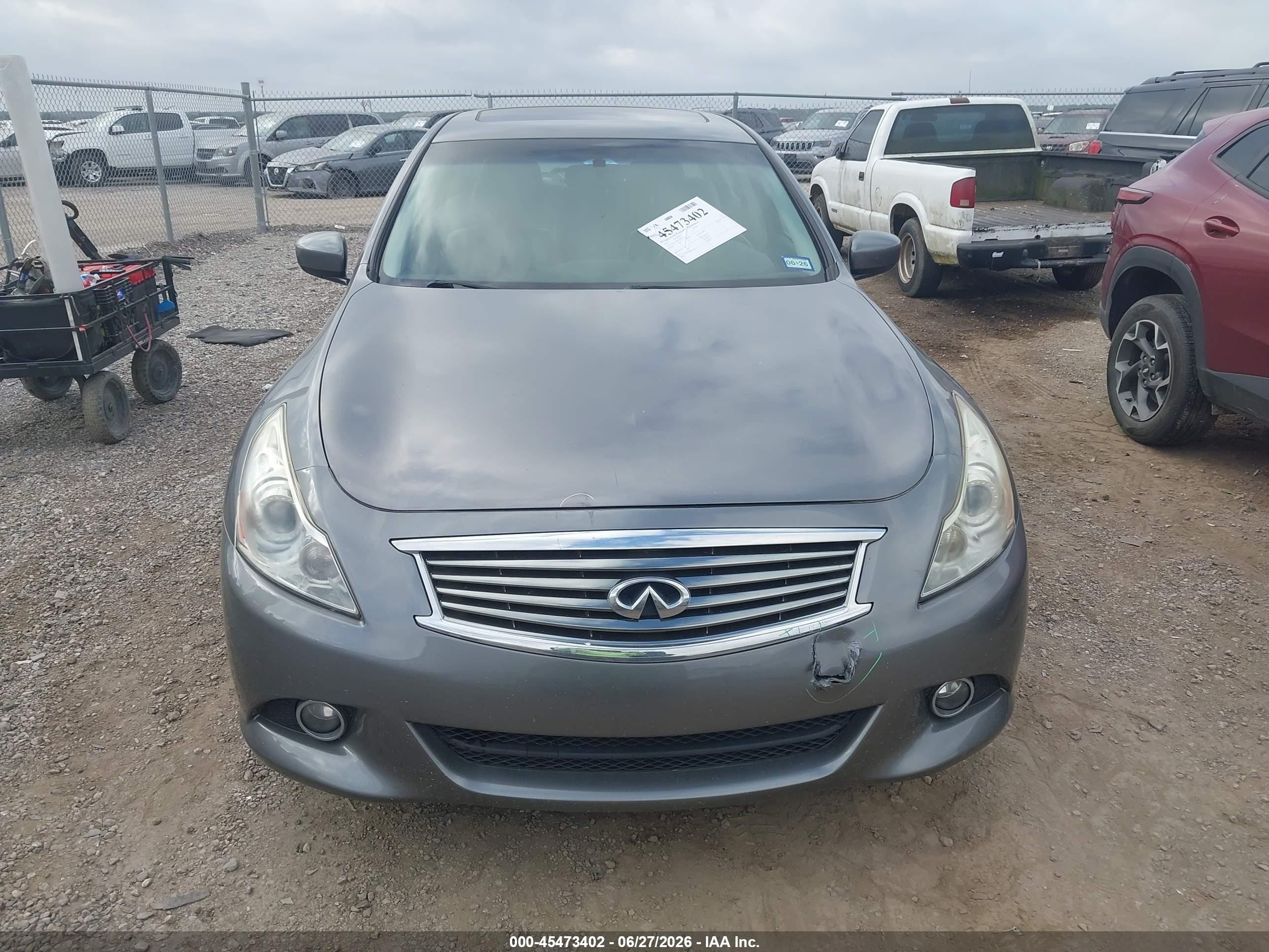 2012 Infiniti G37x   Gray vin: JN1CV6AR0CM677127