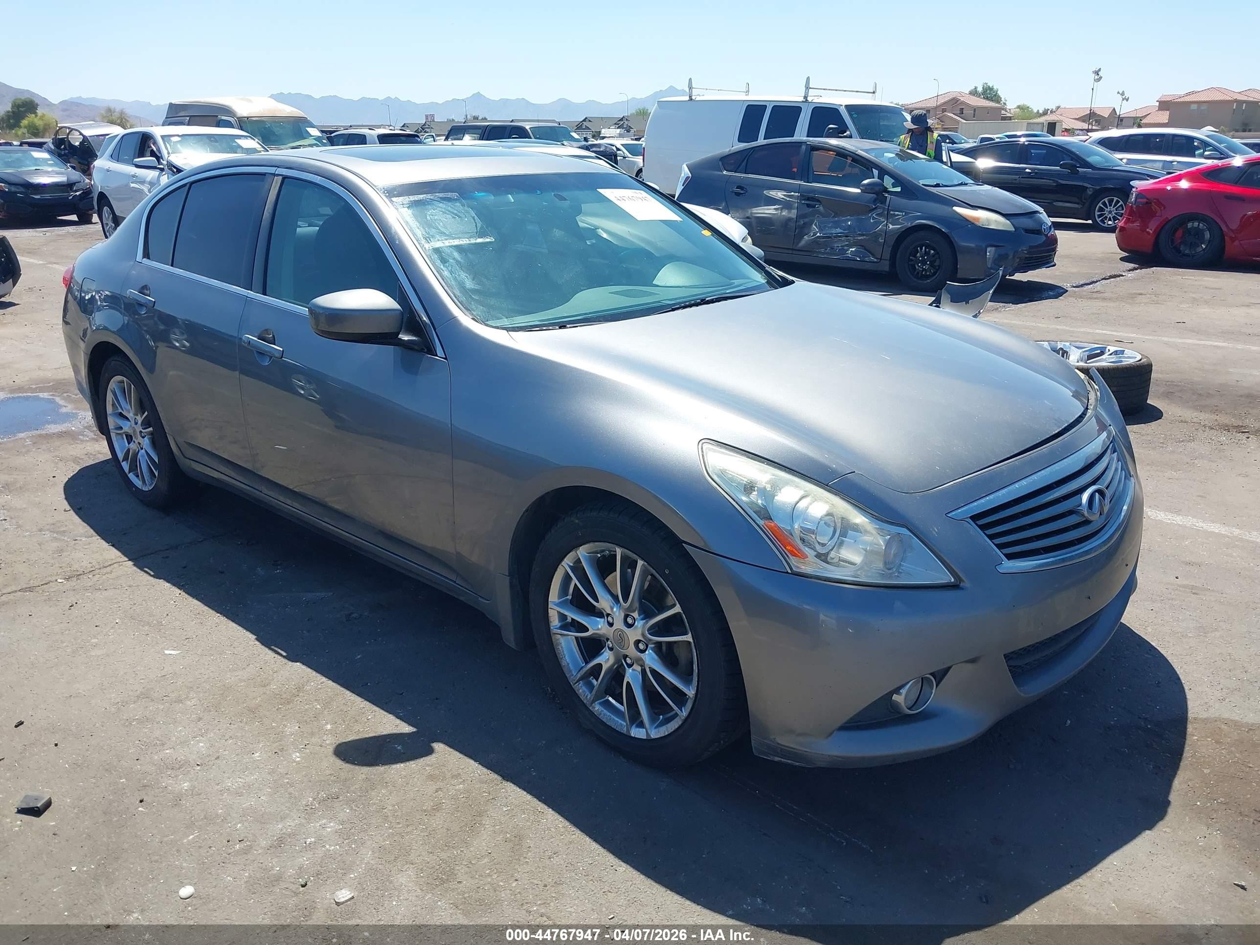 2012 Infiniti G37x   Gray vin: JN1CV6AR0CM677306