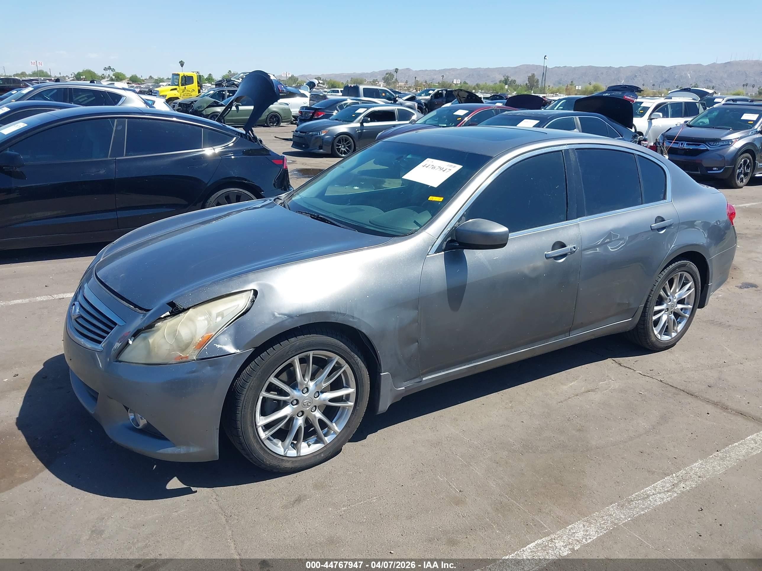 2012 Infiniti G37x   Gray vin: JN1CV6AR0CM677306