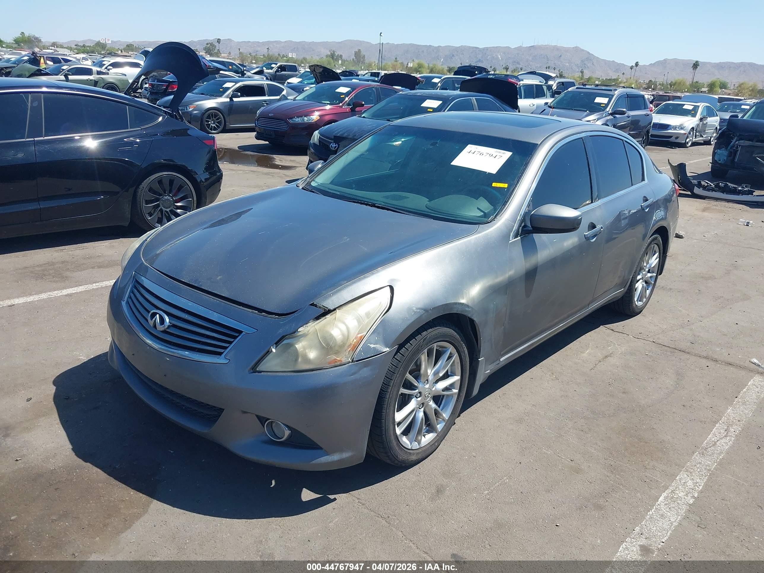 2012 Infiniti G37x   Gray vin: JN1CV6AR0CM677306