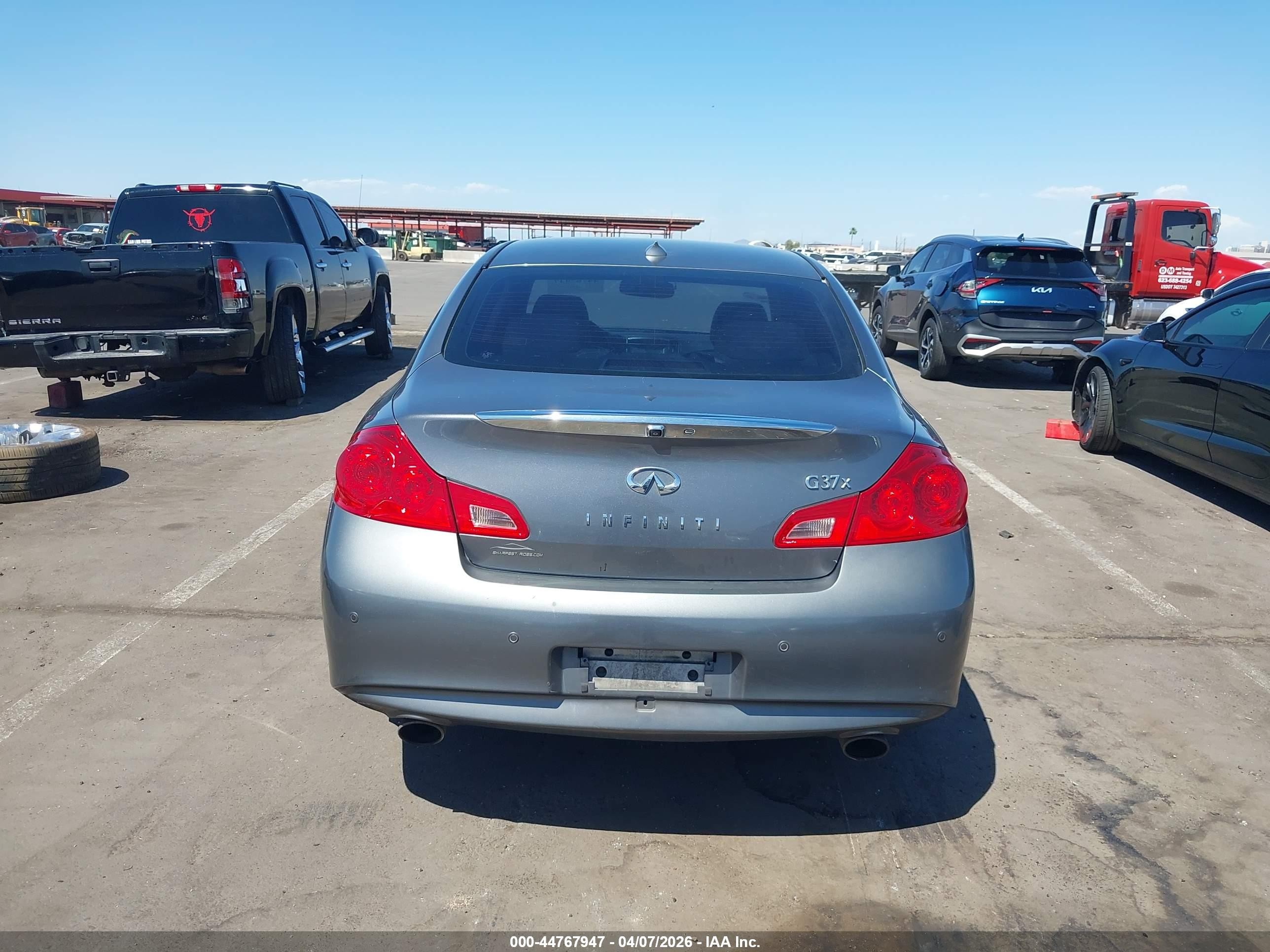 2012 Infiniti G37x   Gray vin: JN1CV6AR0CM677306