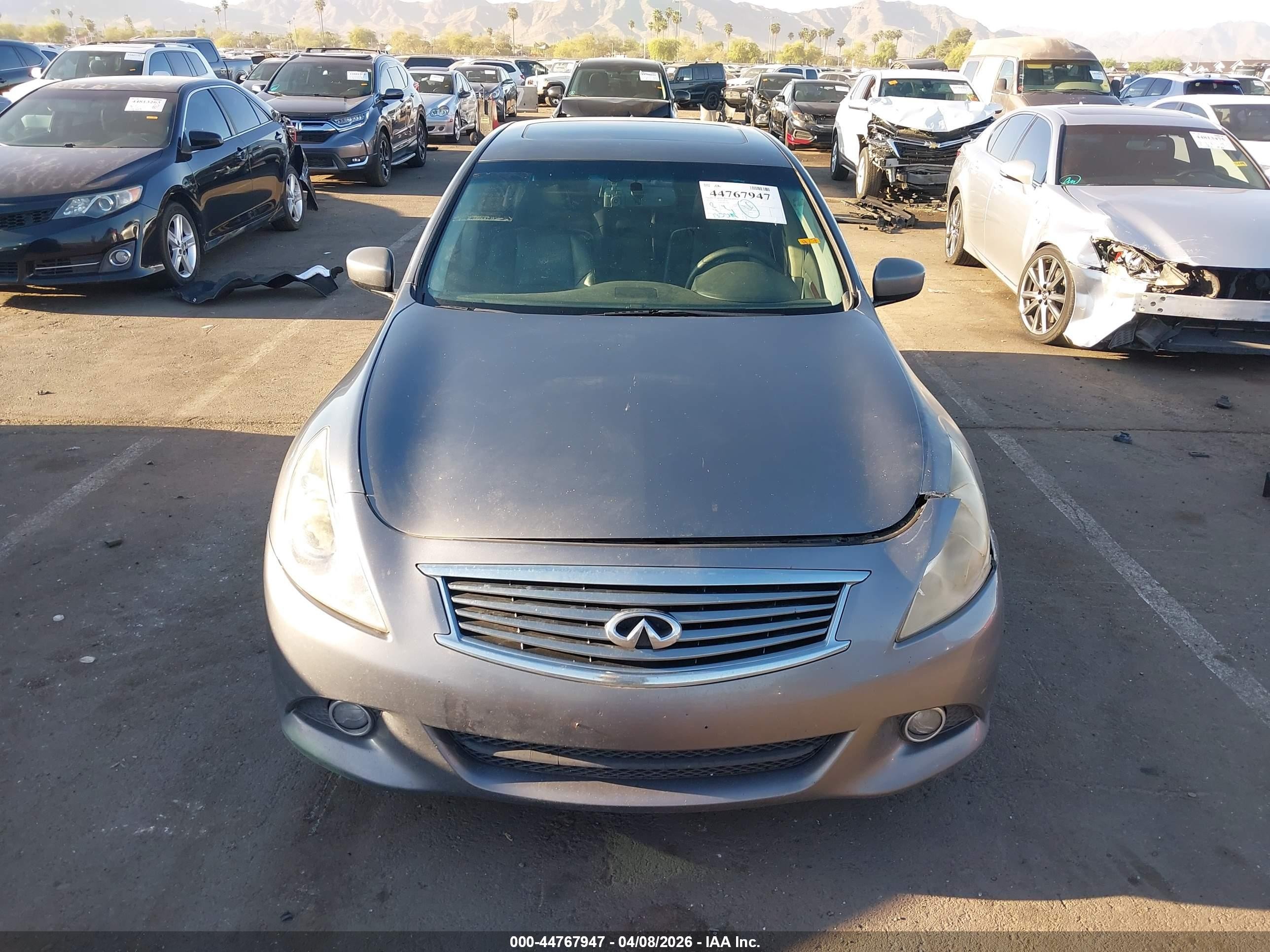 2012 Infiniti G37x   Gray vin: JN1CV6AR0CM677306