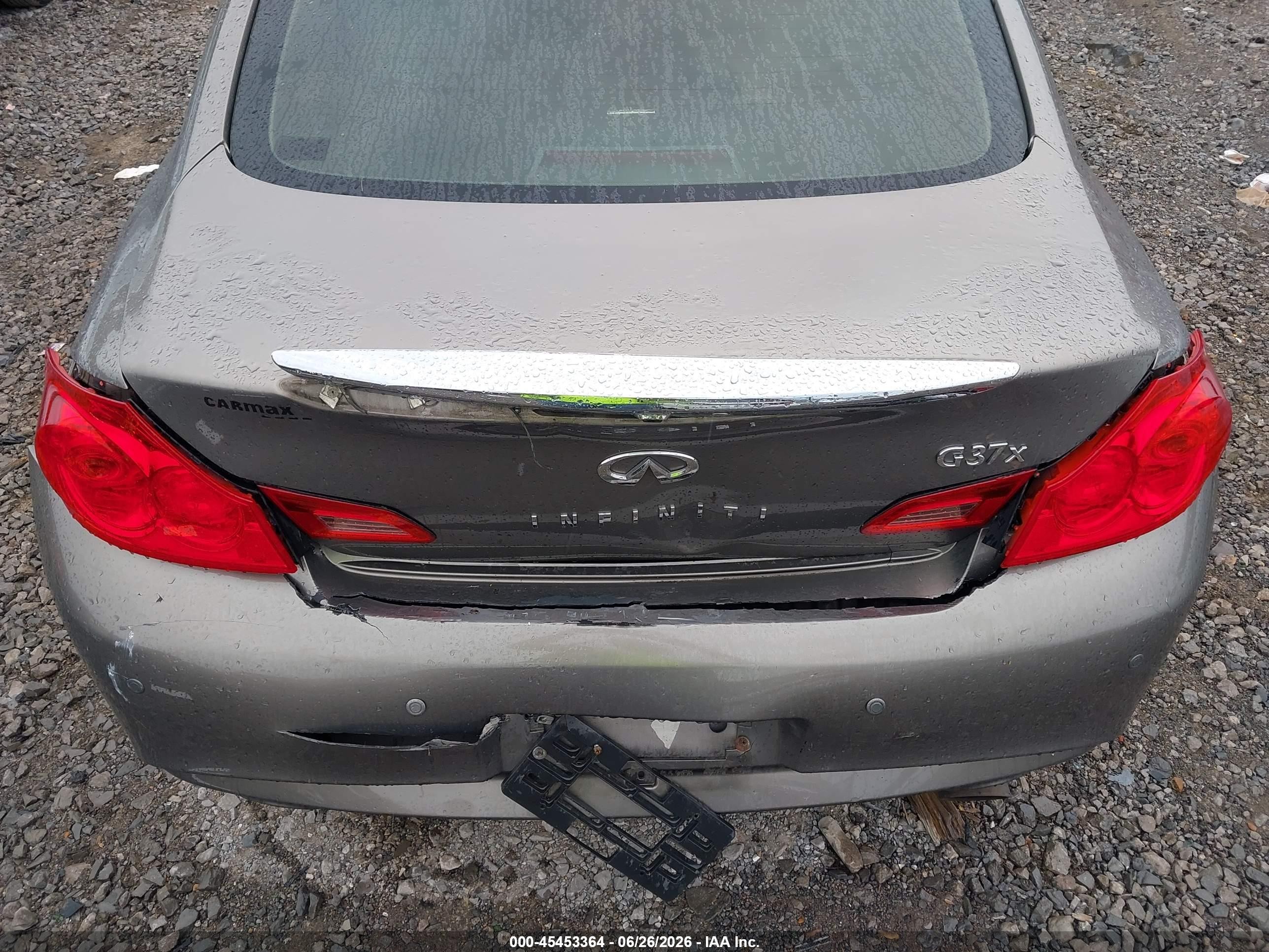 2012 Infiniti G37   Gray vin: JN1CV6AR0CM681310