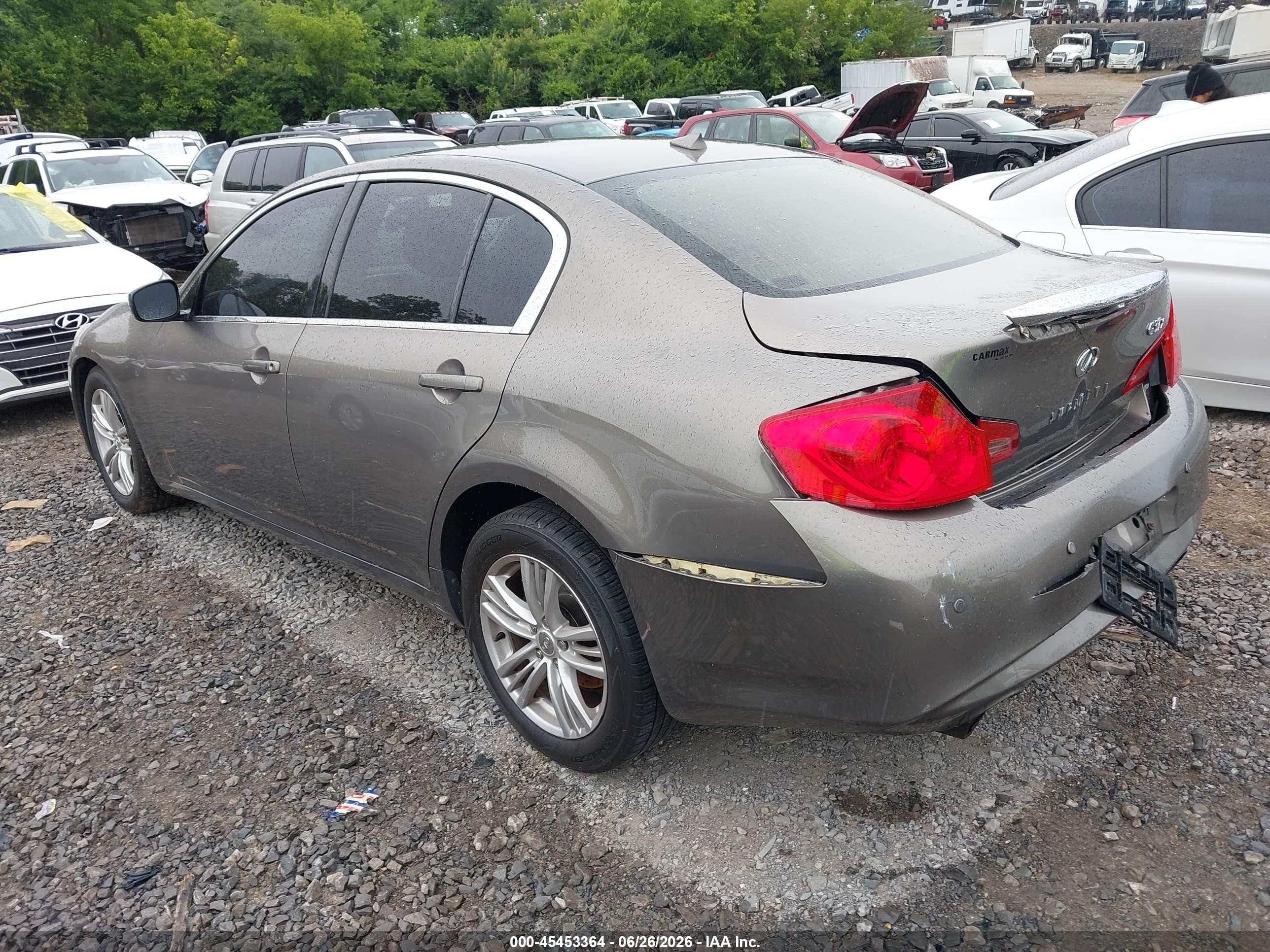2012 Infiniti G37   Gray vin: JN1CV6AR0CM681310