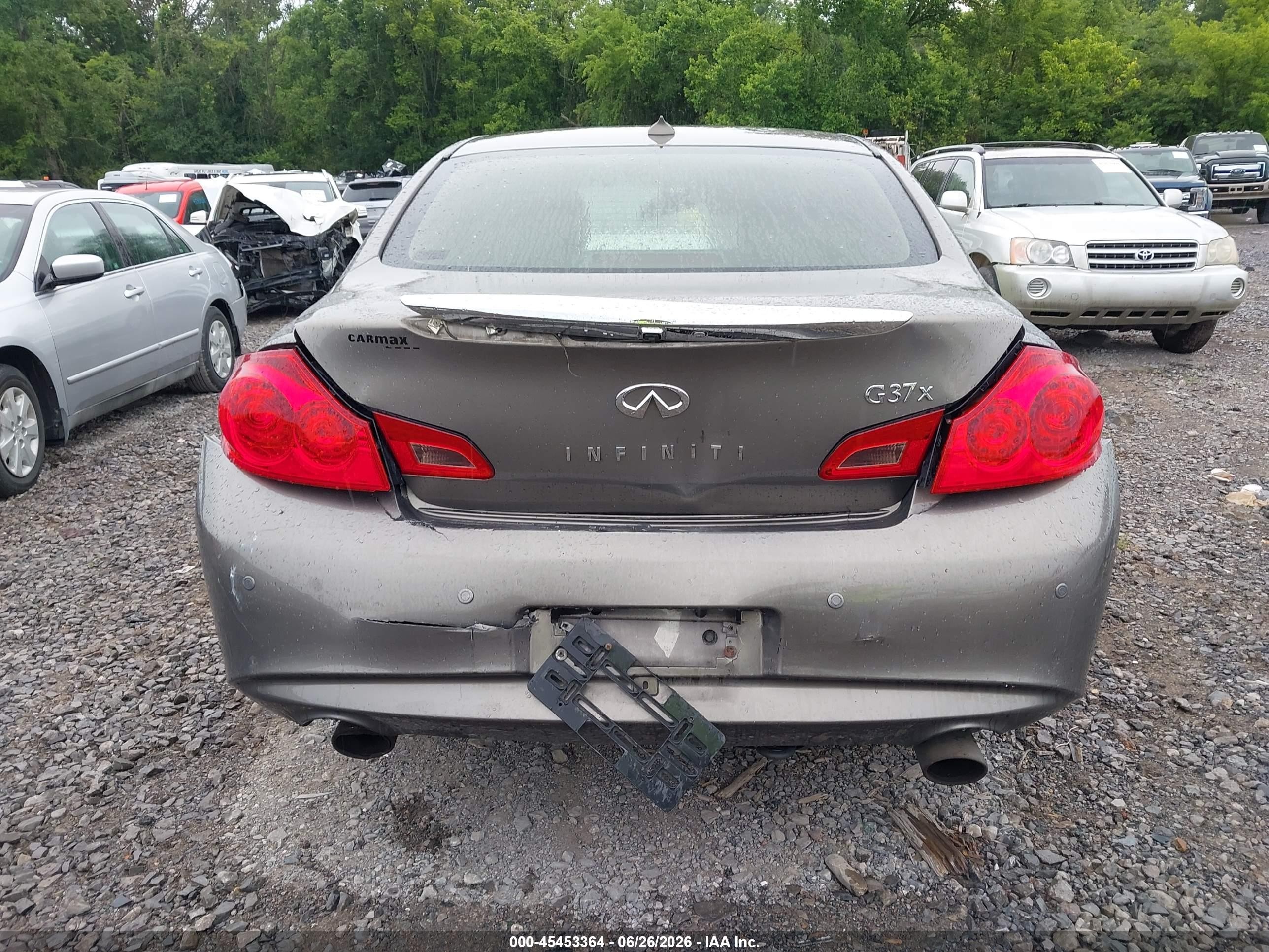 2012 Infiniti G37   Gray vin: JN1CV6AR0CM681310