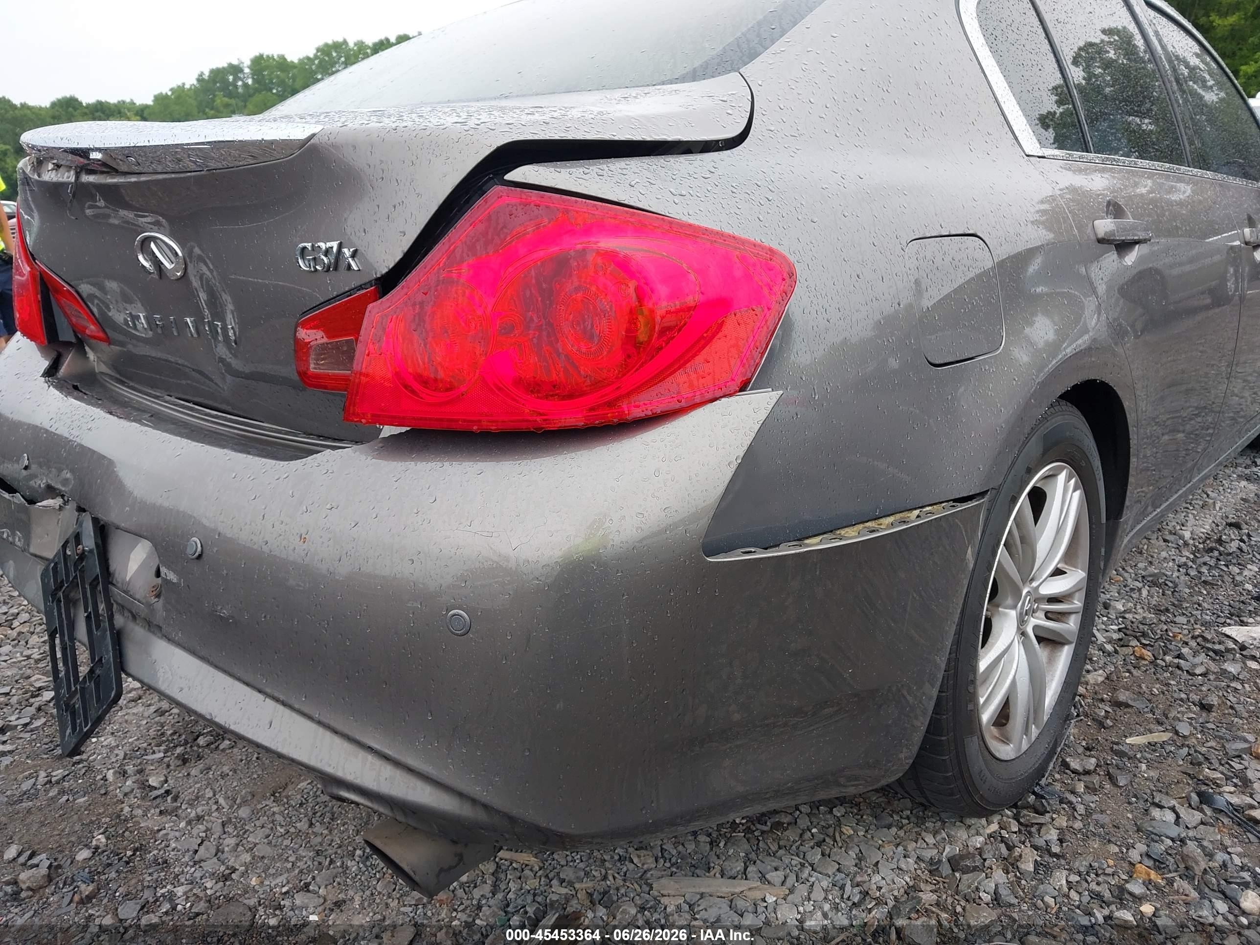 2012 Infiniti G37   Gray vin: JN1CV6AR0CM681310
