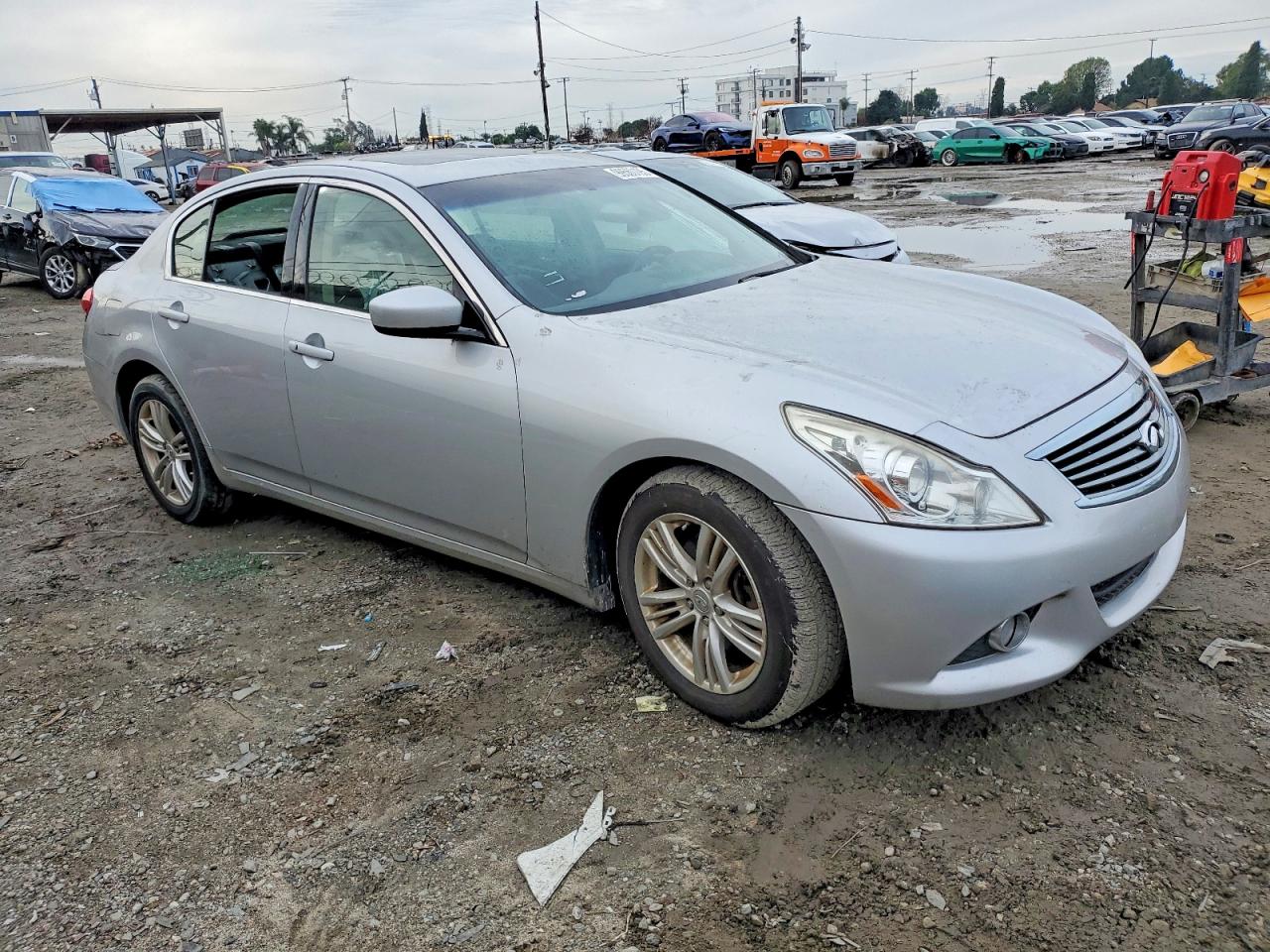 2012 Infiniti G37 Silver vin: JN1CV6AR0CM970963
