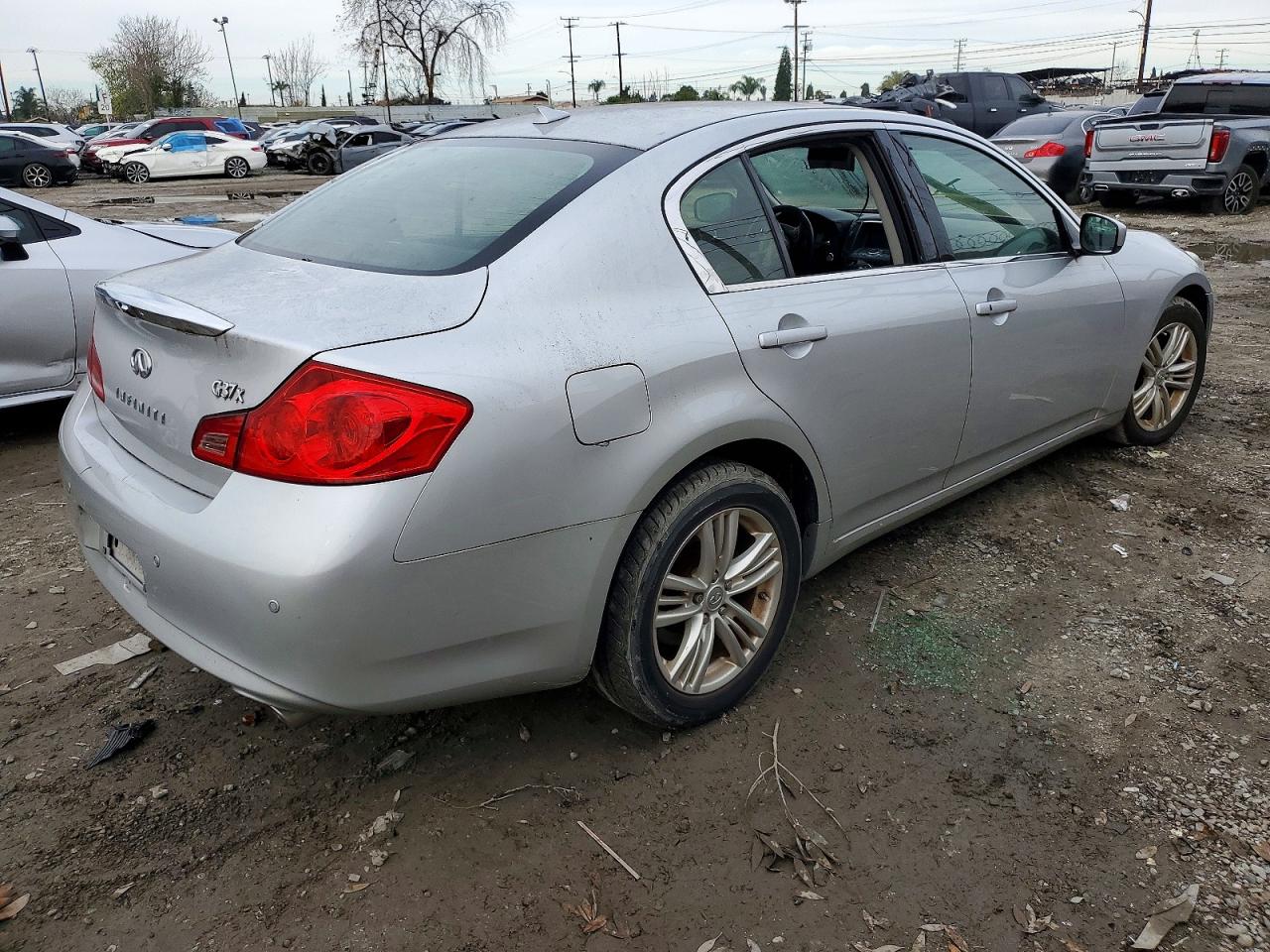 2012 Infiniti G37 Silver vin: JN1CV6AR0CM970963