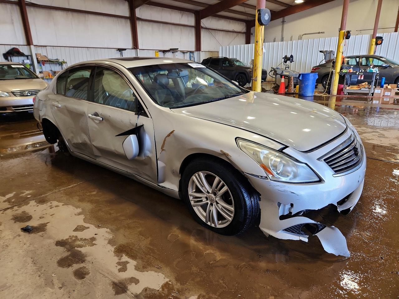 2012 Infiniti G37 Silver vin: JN1CV6AR0CM971692
