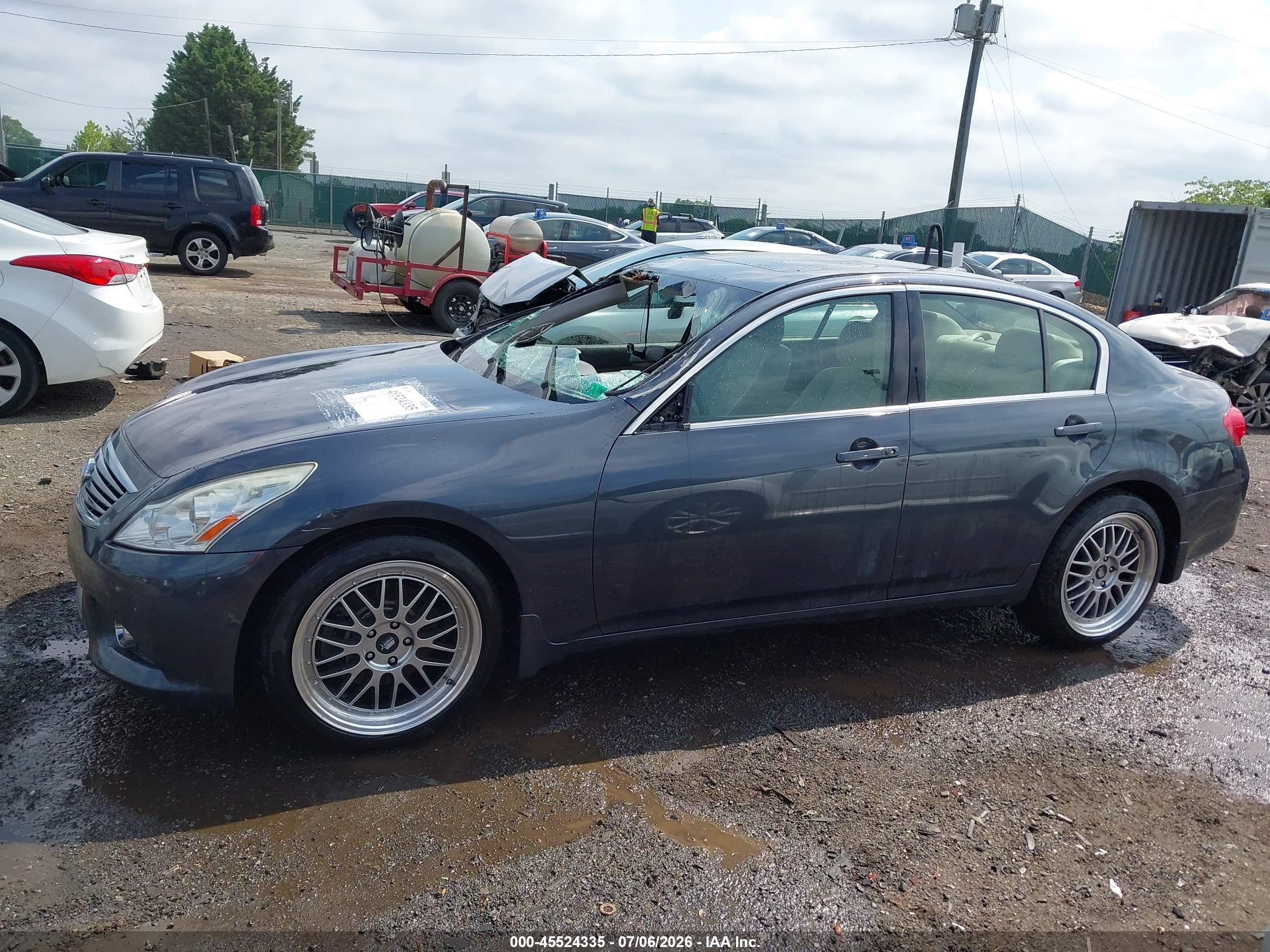 2012 Infiniti G37x Gray vin: JN1CV6AR0CM973670