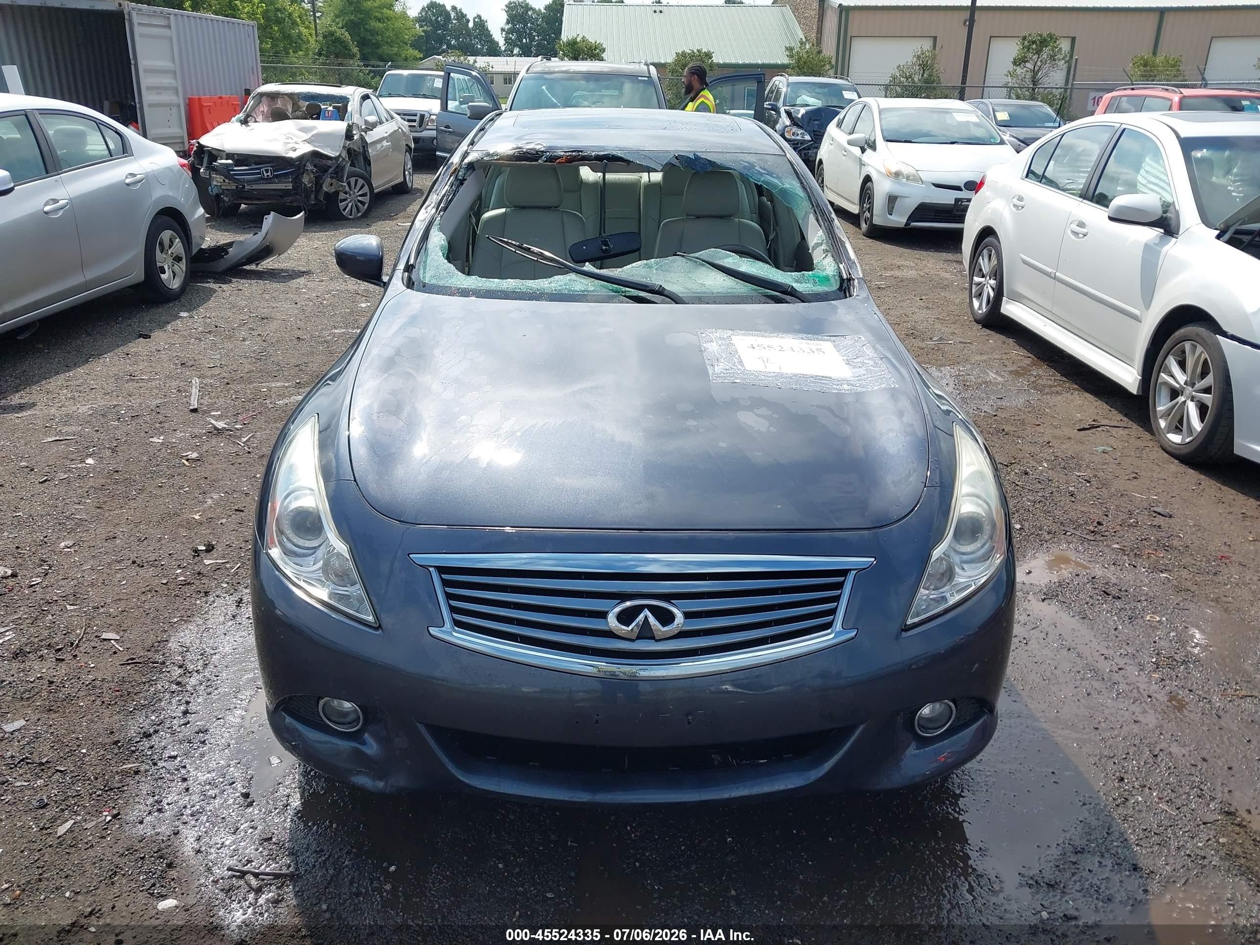 2012 Infiniti G37x Gray vin: JN1CV6AR0CM973670