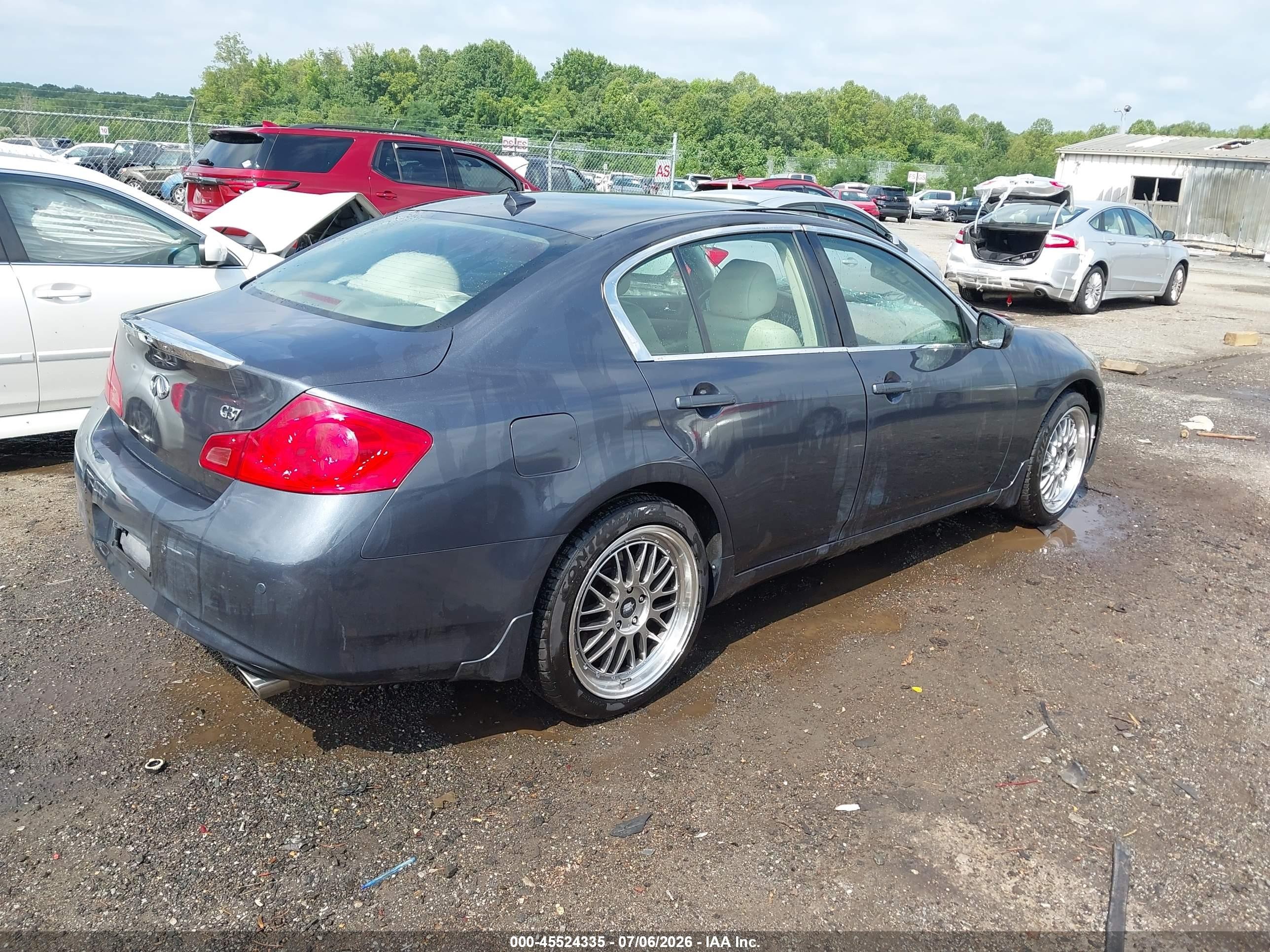 2012 Infiniti G37x Gray vin: JN1CV6AR0CM973670