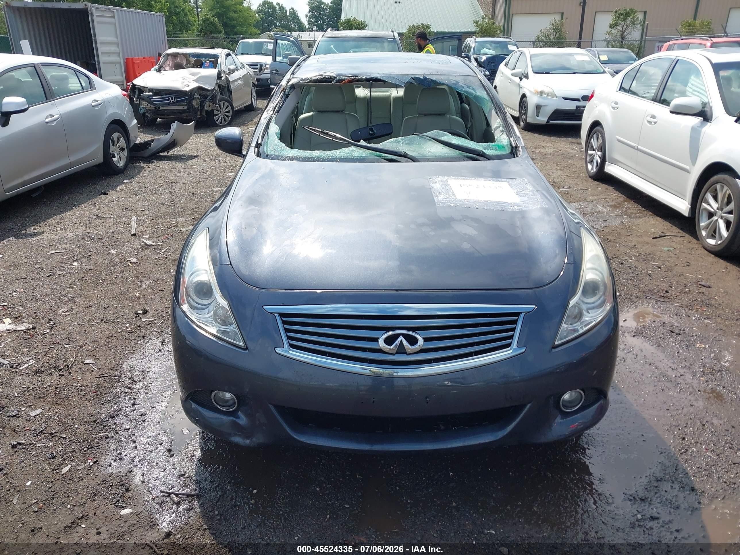 2012 Infiniti G37x Gray vin: JN1CV6AR0CM973670