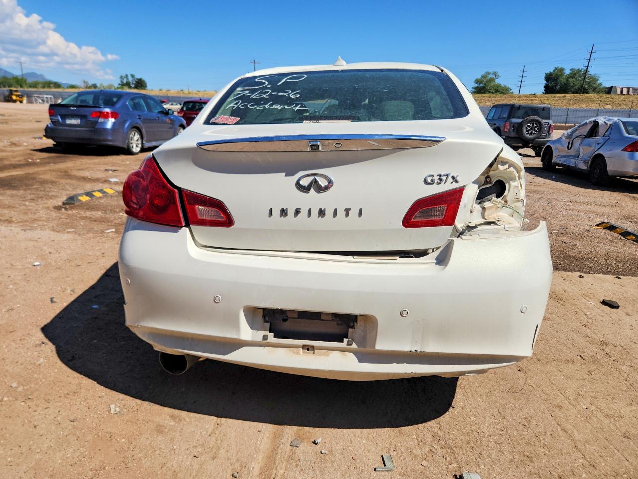 2012 Infiniti G37 Sedan X White vin: JN1CV6AR0CM977394