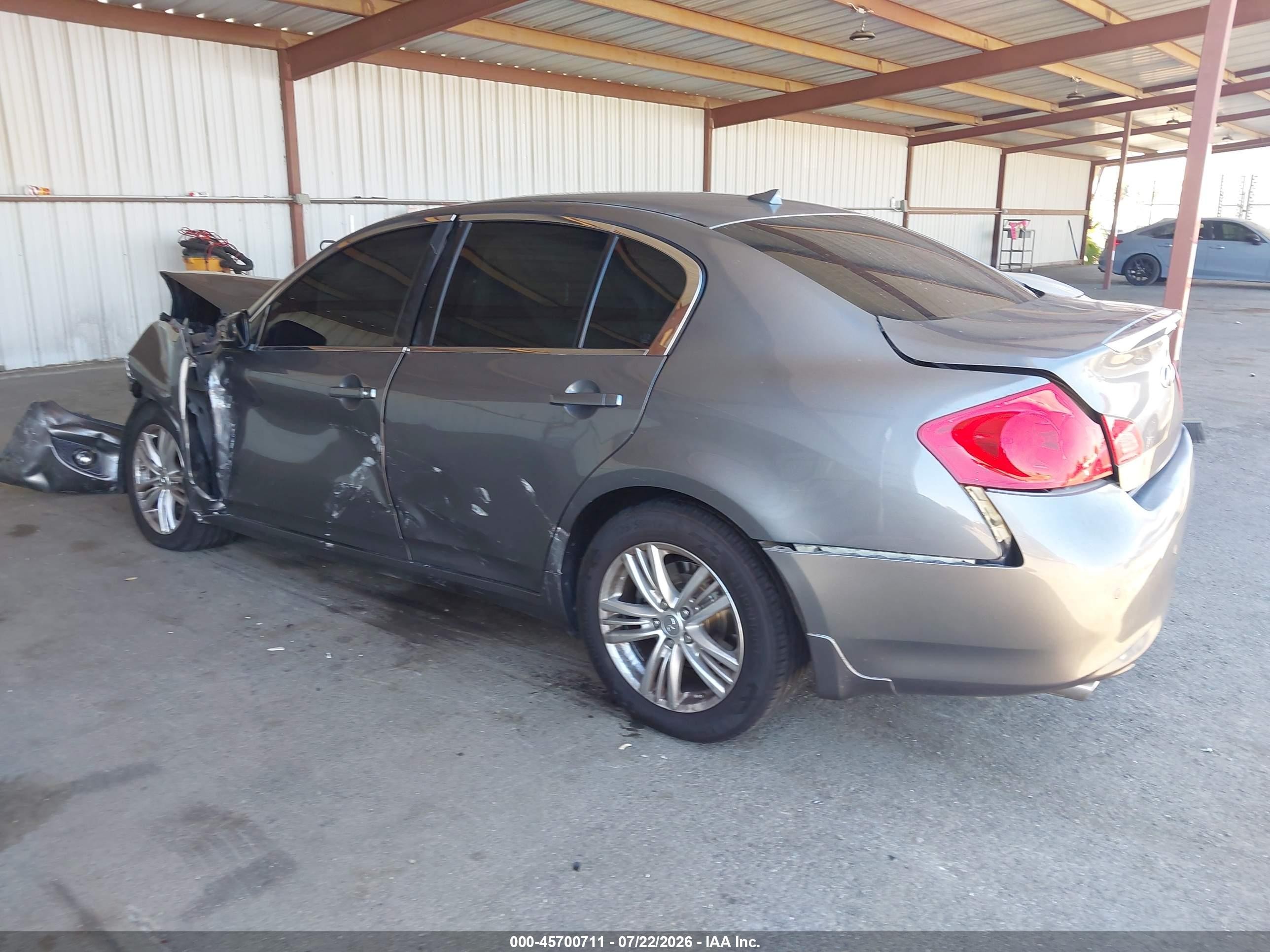 2013 Infiniti G37x   Gray vin: JN1CV6AR0DM354486