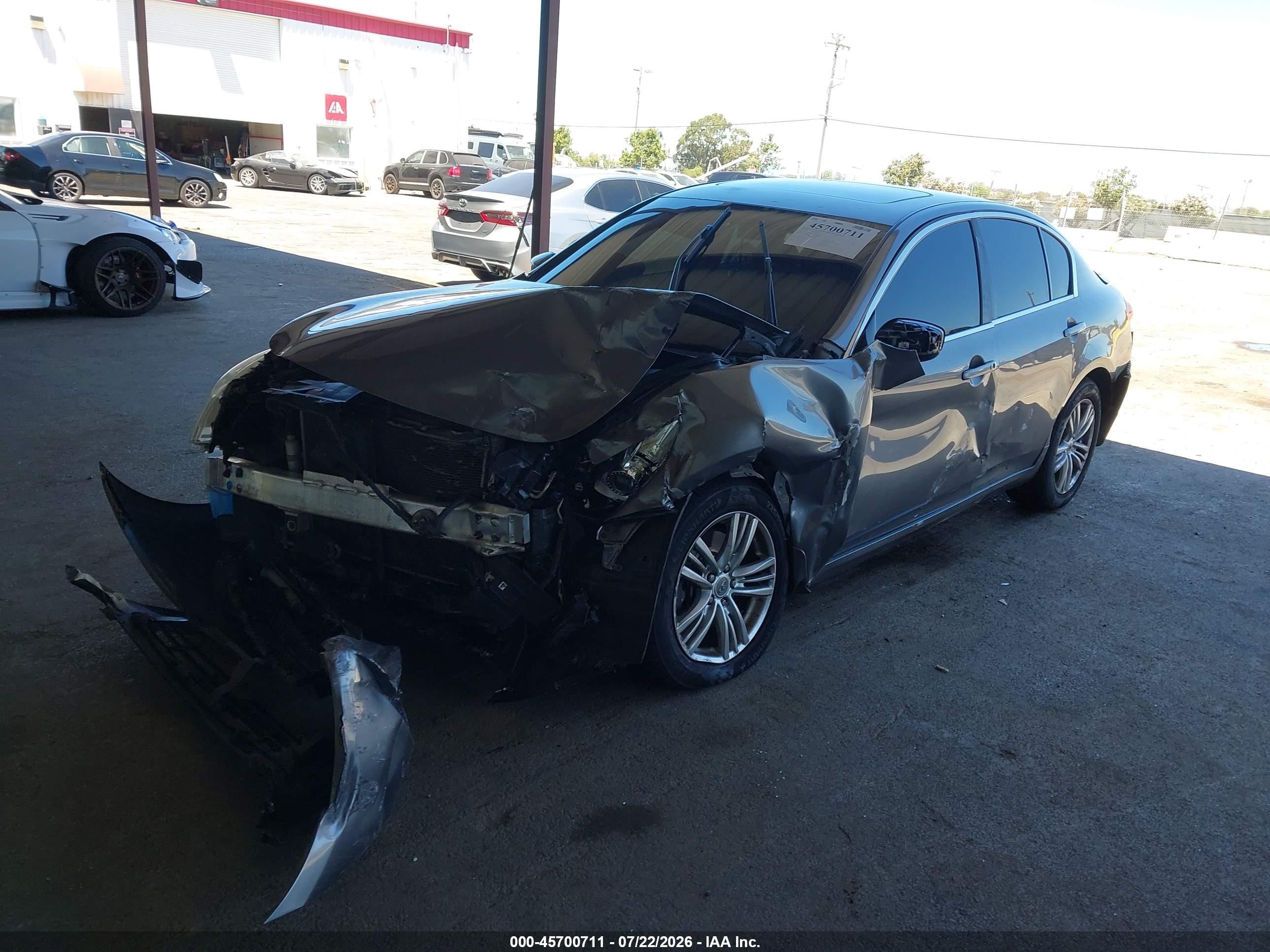 2013 Infiniti G37x   Gray vin: JN1CV6AR0DM354486