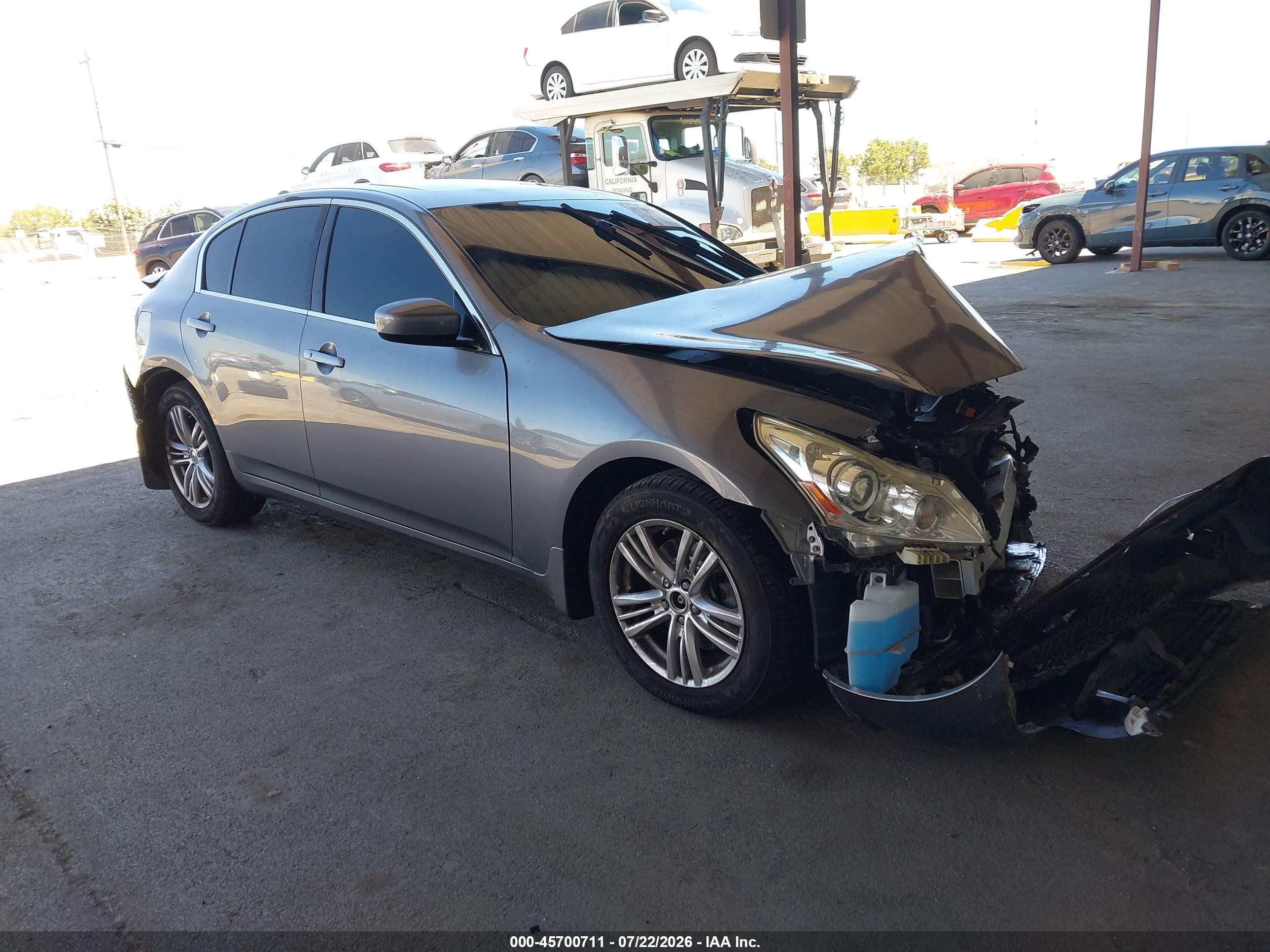 2013 Infiniti G37x   Gray vin: JN1CV6AR0DM354486