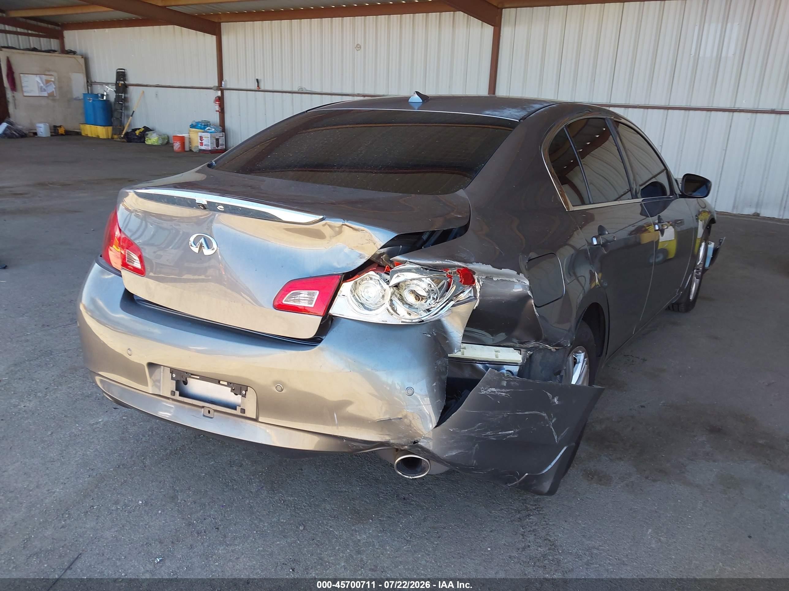 2013 Infiniti G37x   Gray vin: JN1CV6AR0DM354486