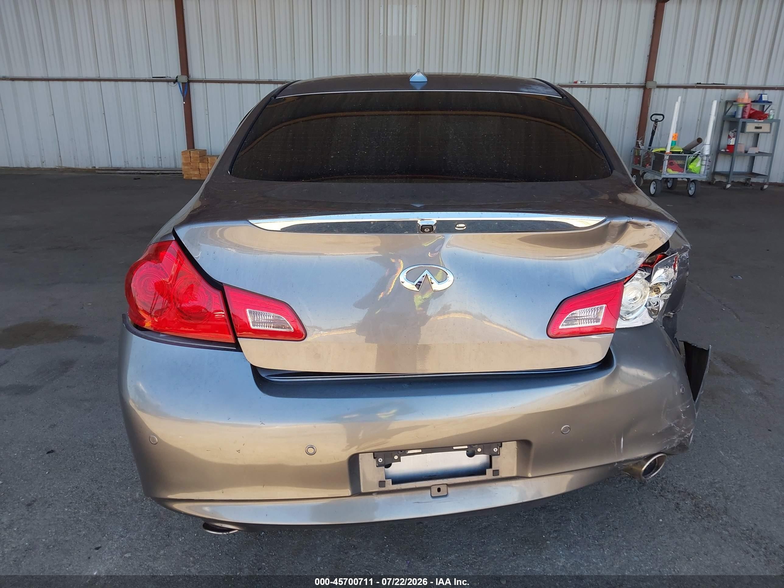 2013 Infiniti G37x   Gray vin: JN1CV6AR0DM354486