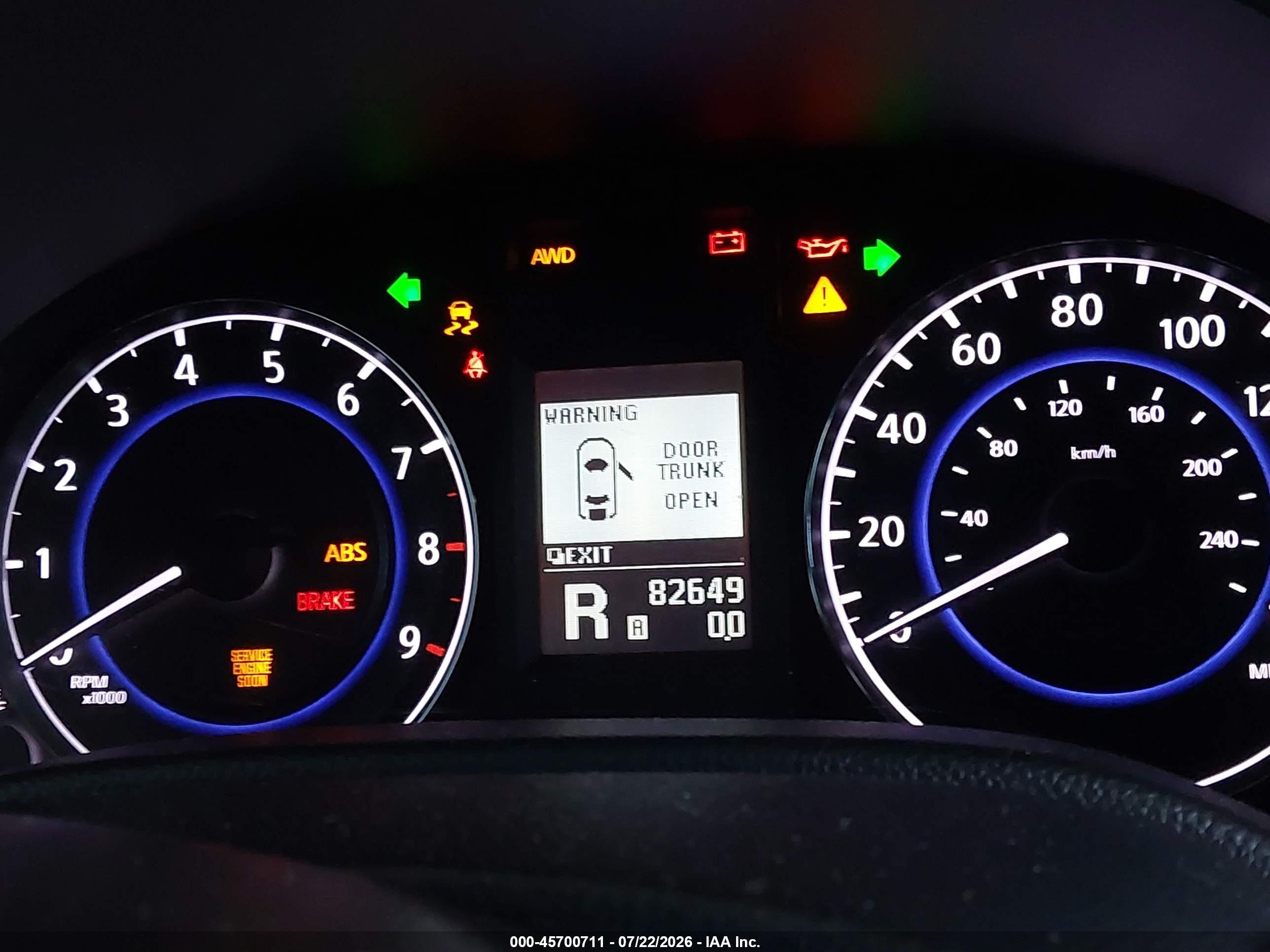 2013 Infiniti G37x   Gray vin: JN1CV6AR0DM354486