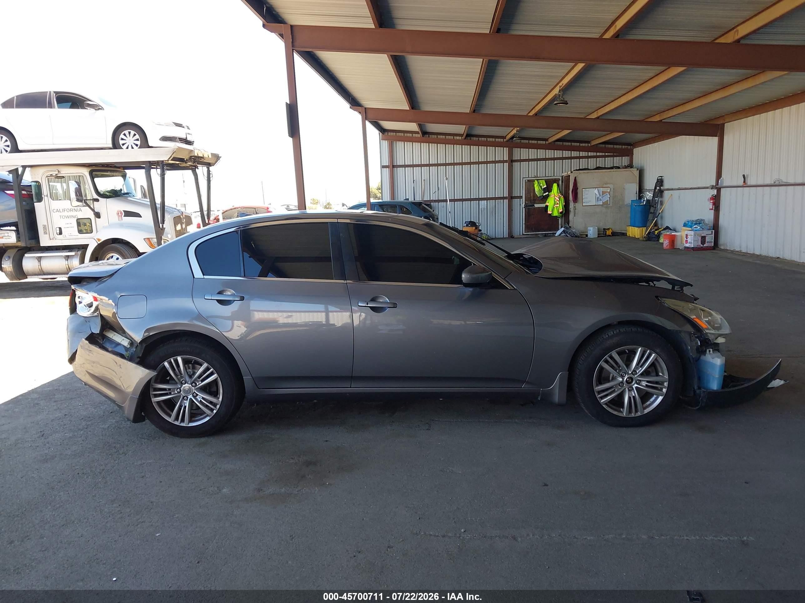 2013 Infiniti G37x   Gray vin: JN1CV6AR0DM354486