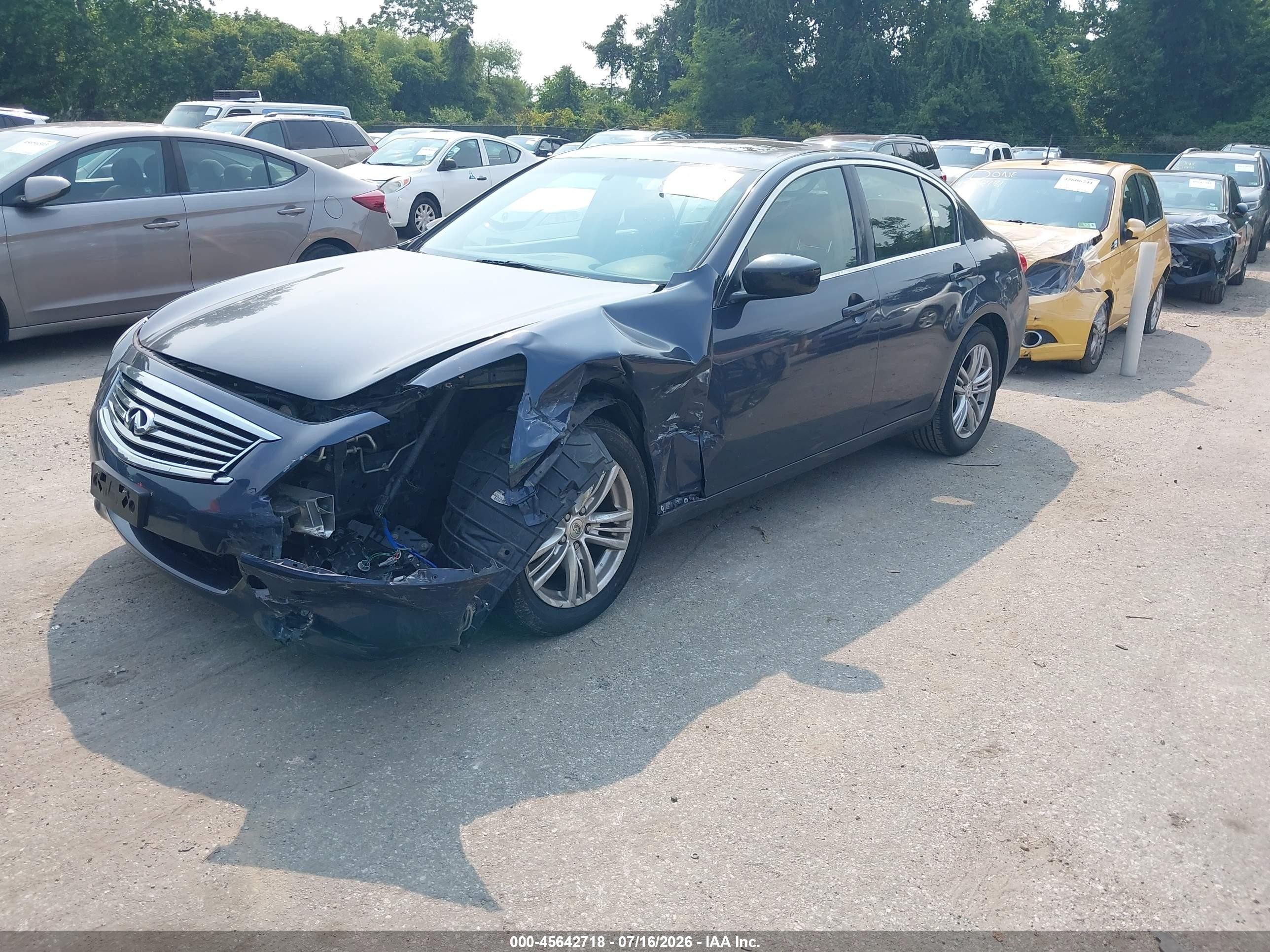 2013 Infiniti G37x   Серый vin: JN1CV6AR0DM355122