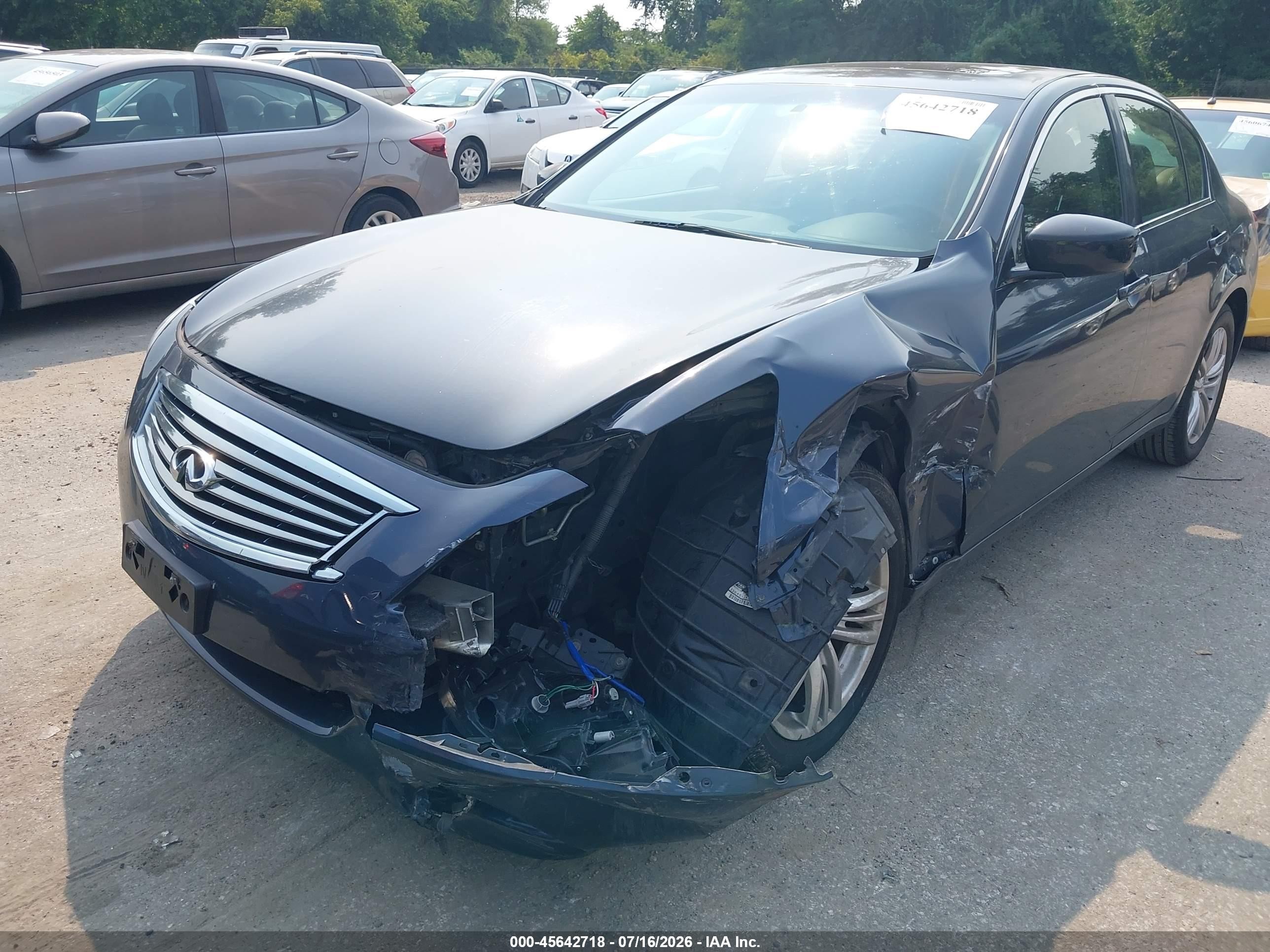 2013 Infiniti G37x   Серый vin: JN1CV6AR0DM355122