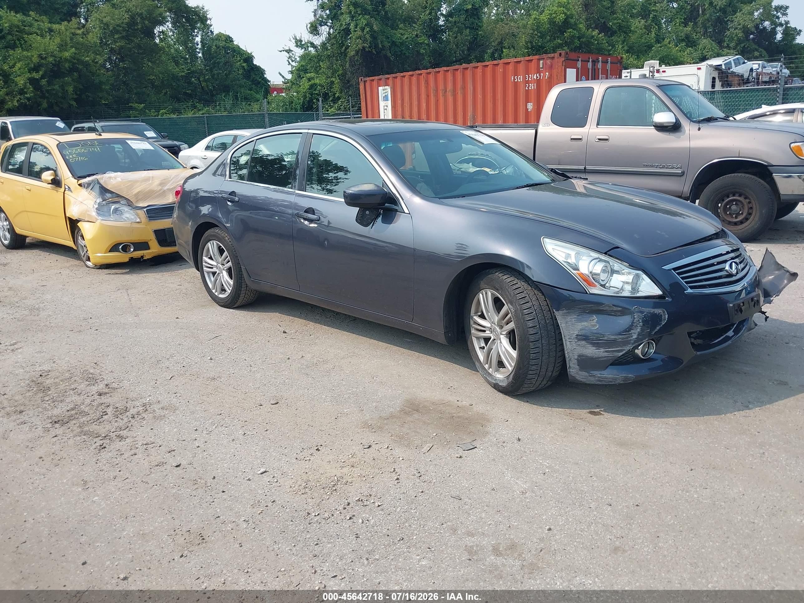 2013 Infiniti G37x   Серый vin: JN1CV6AR0DM355122