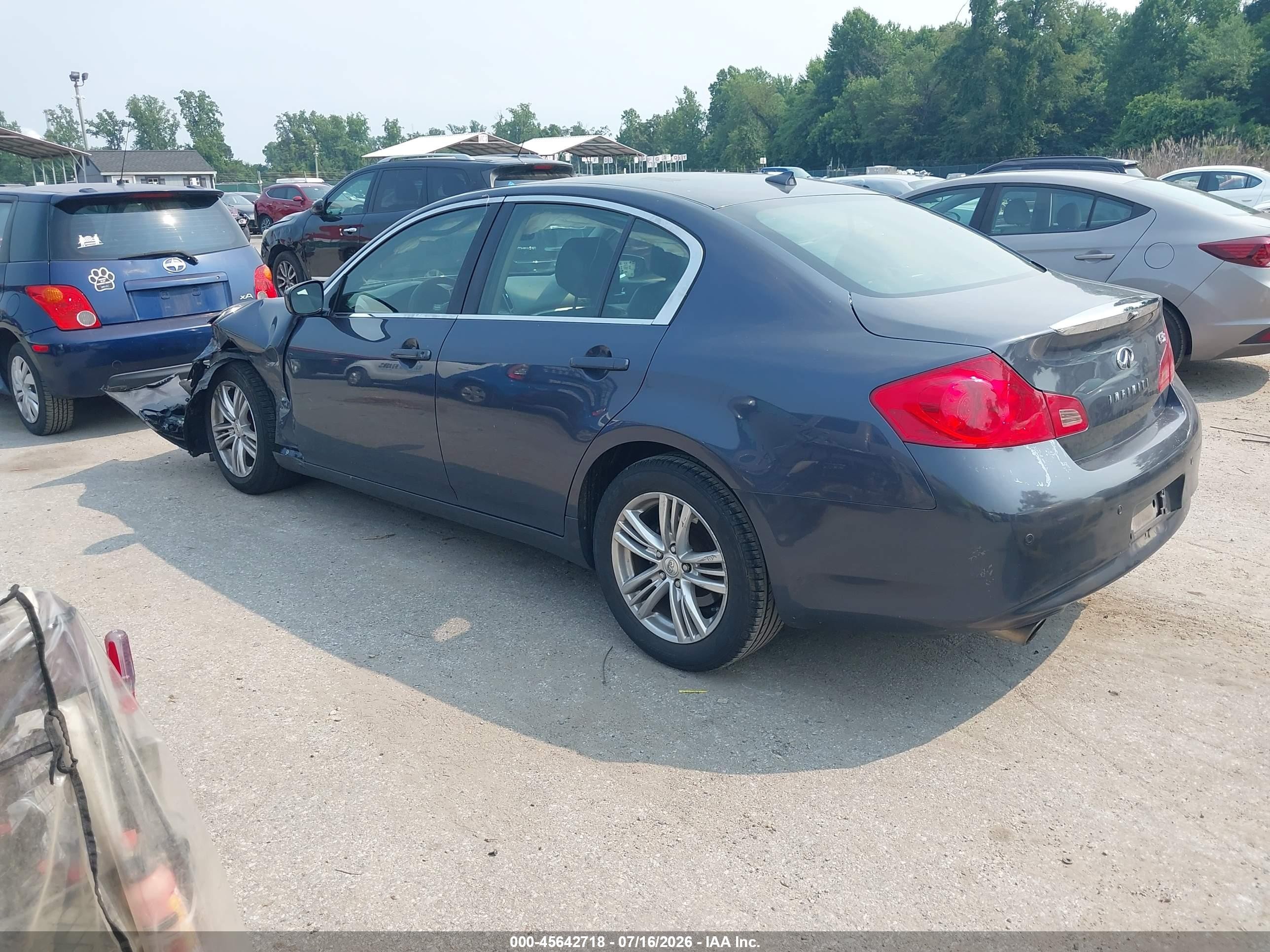 2013 Infiniti G37x   Серый vin: JN1CV6AR0DM355122