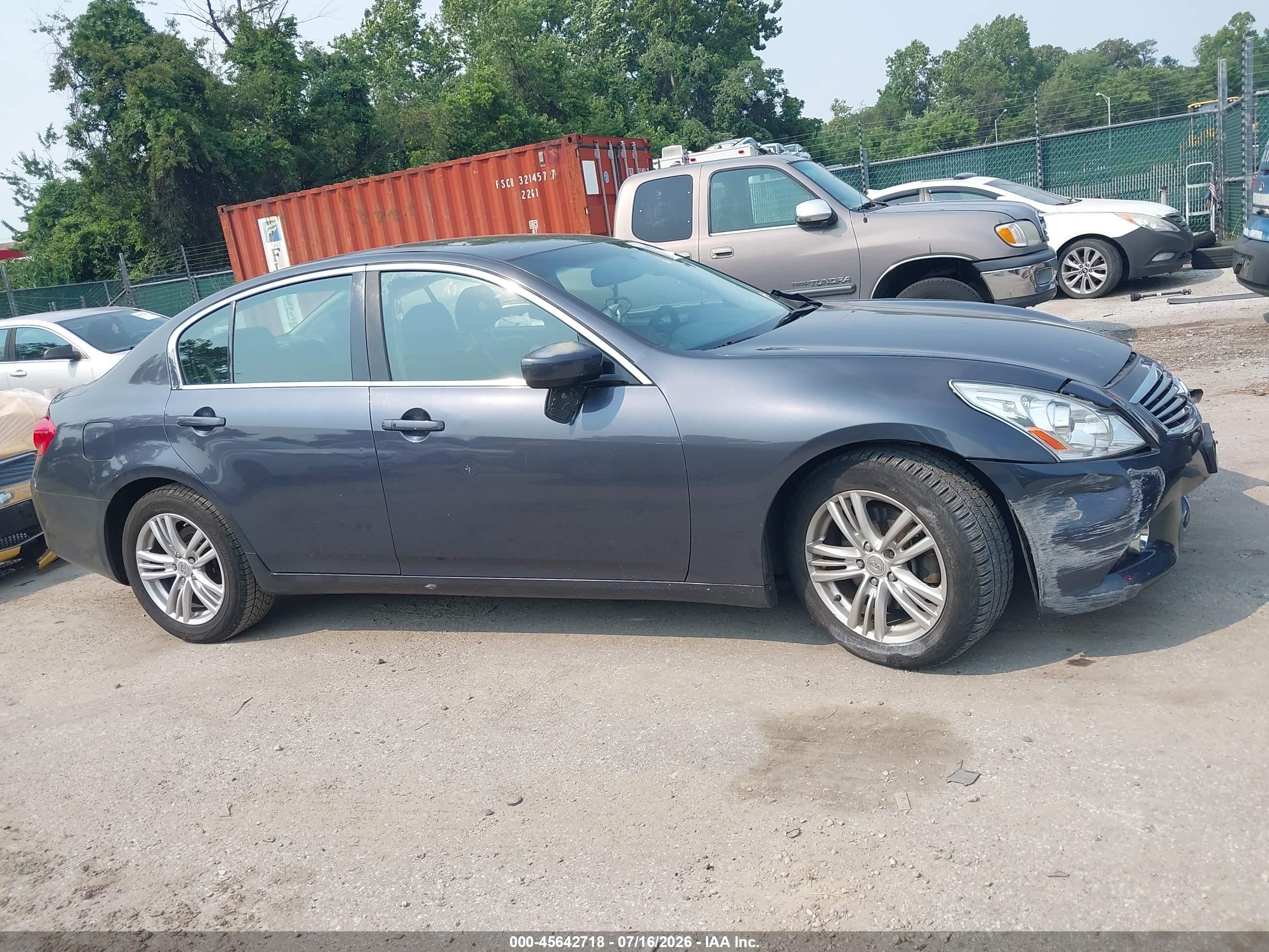 2013 Infiniti G37x   Серый vin: JN1CV6AR0DM355122