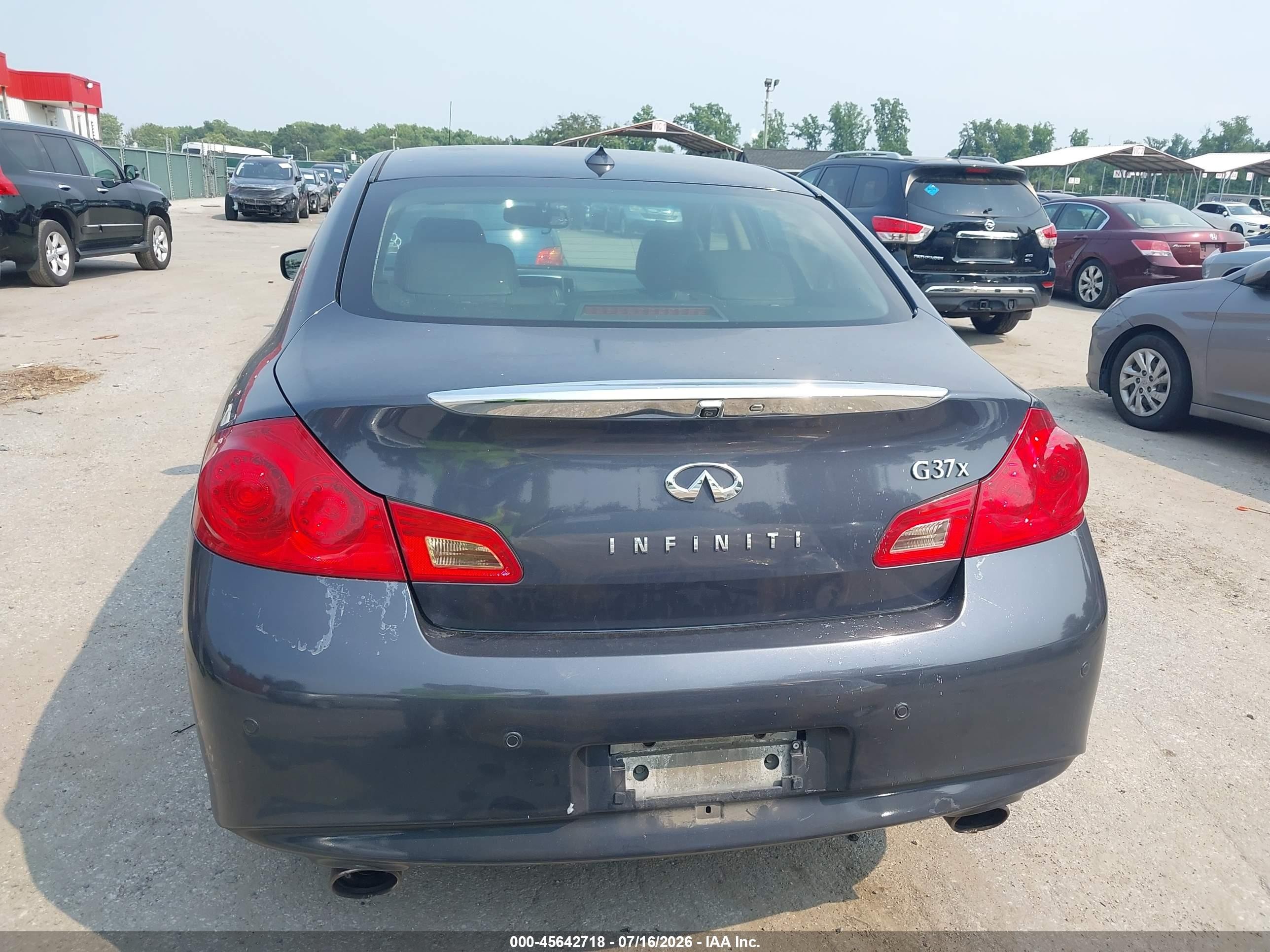 2013 Infiniti G37x   Серый vin: JN1CV6AR0DM355122
