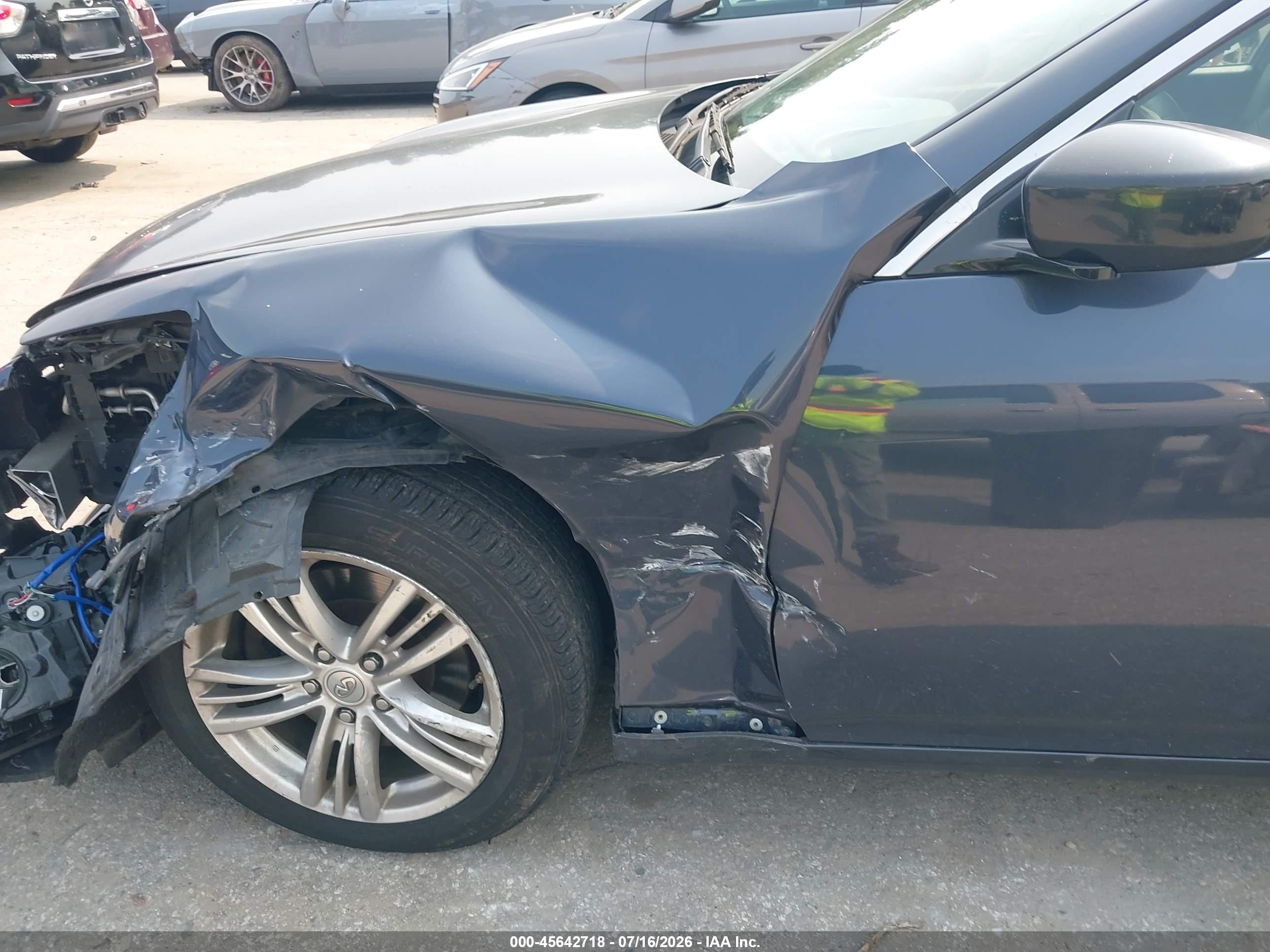 2013 Infiniti G37x   Серый vin: JN1CV6AR0DM355122
