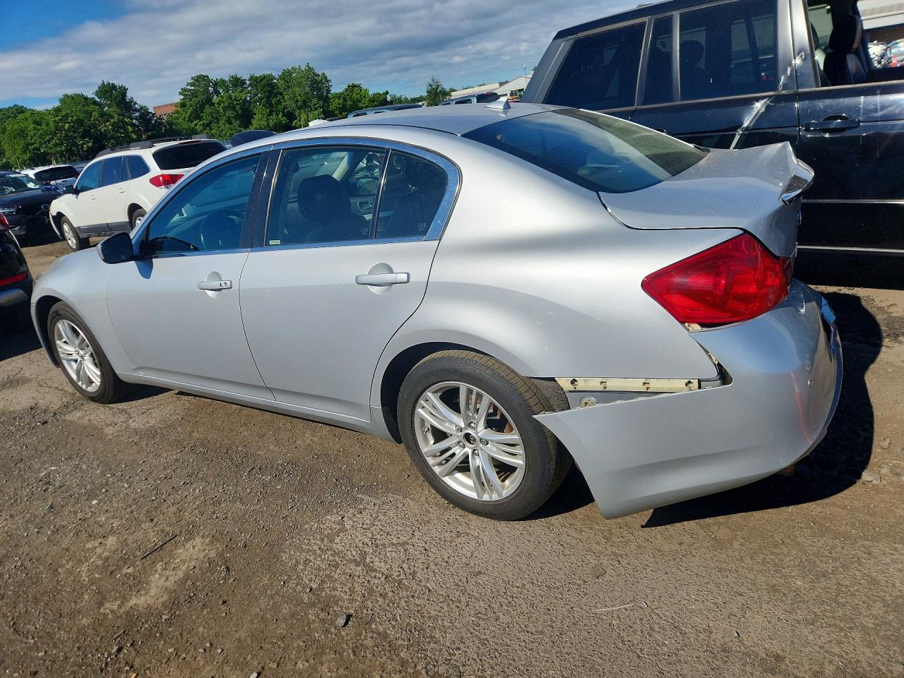2013 Infiniti G37 Sedan X Silver vin: JN1CV6AR0DM355492