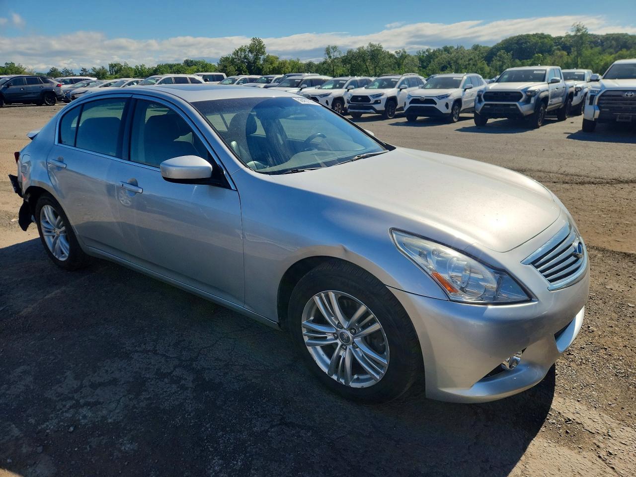 2013 Infiniti G37 Sedan X Silver vin: JN1CV6AR0DM355492