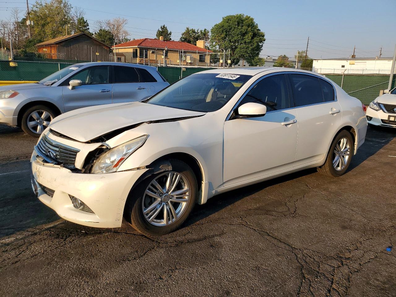 2013 Infiniti G37 Sedan X White vin: JN1CV6AR0DM357291