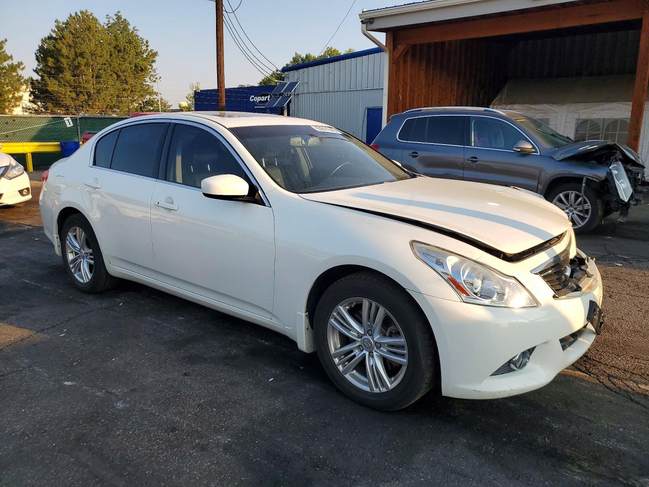 2013 Infiniti G37 Sedan X White vin: JN1CV6AR0DM357291