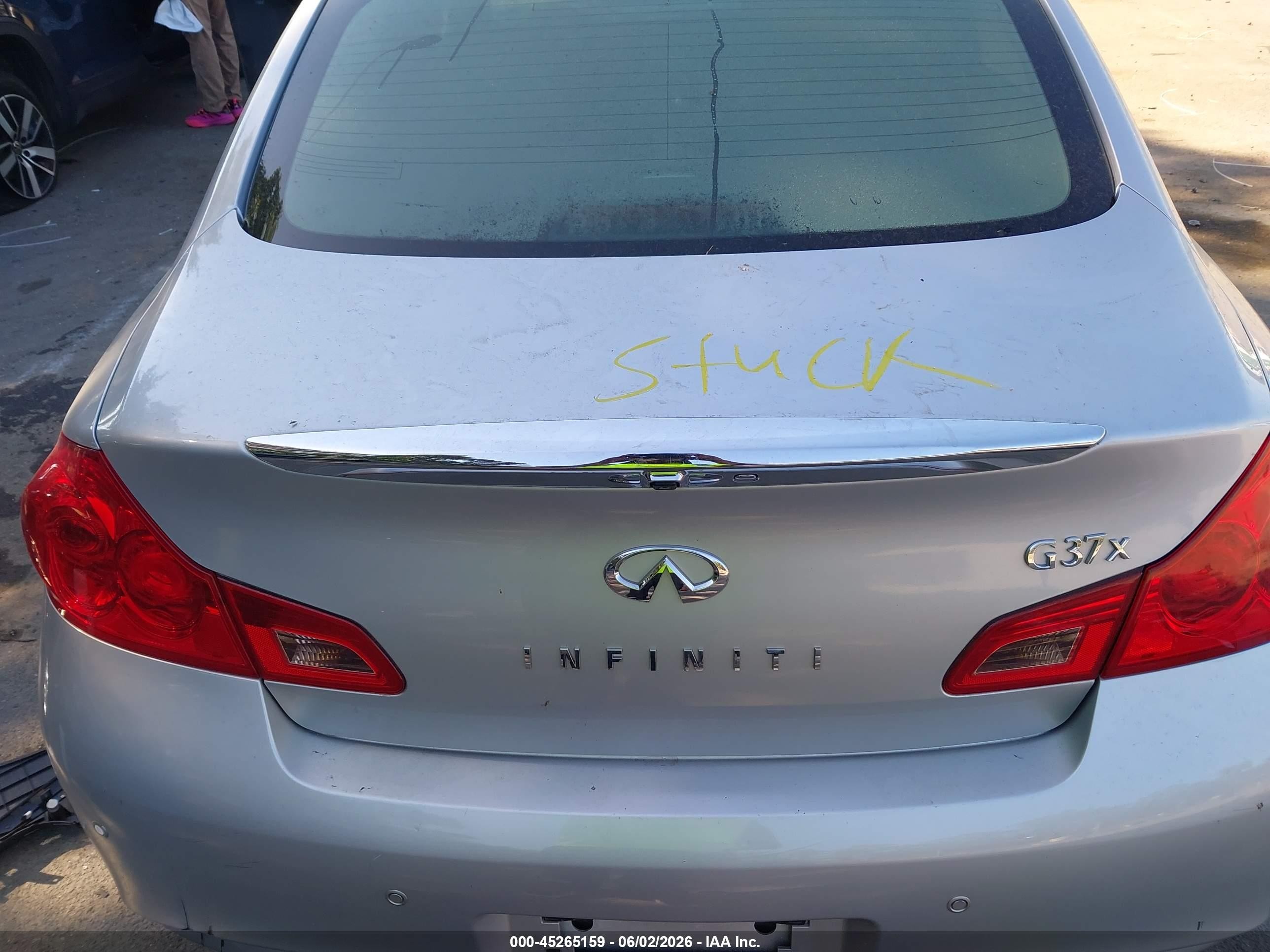 2013 Infiniti G37x   Silver vin: JN1CV6AR0DM756184