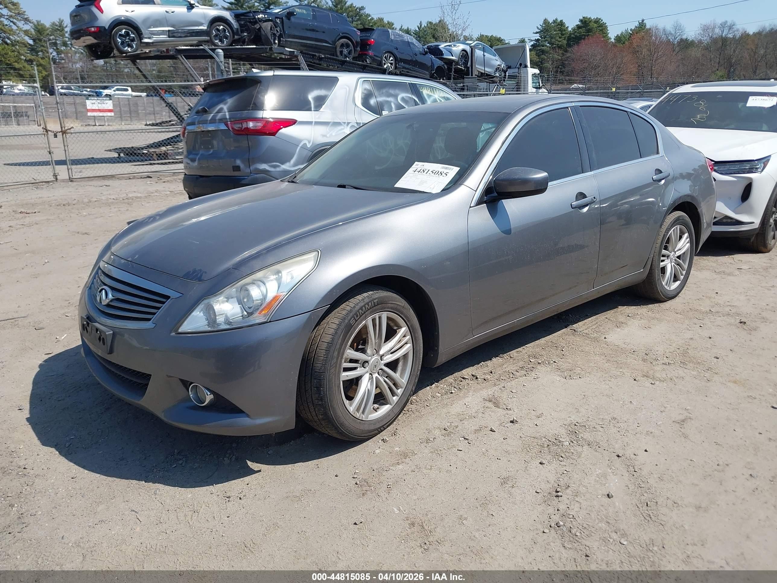 2013 Infiniti G37x   Gray vin: JN1CV6AR0DM764267