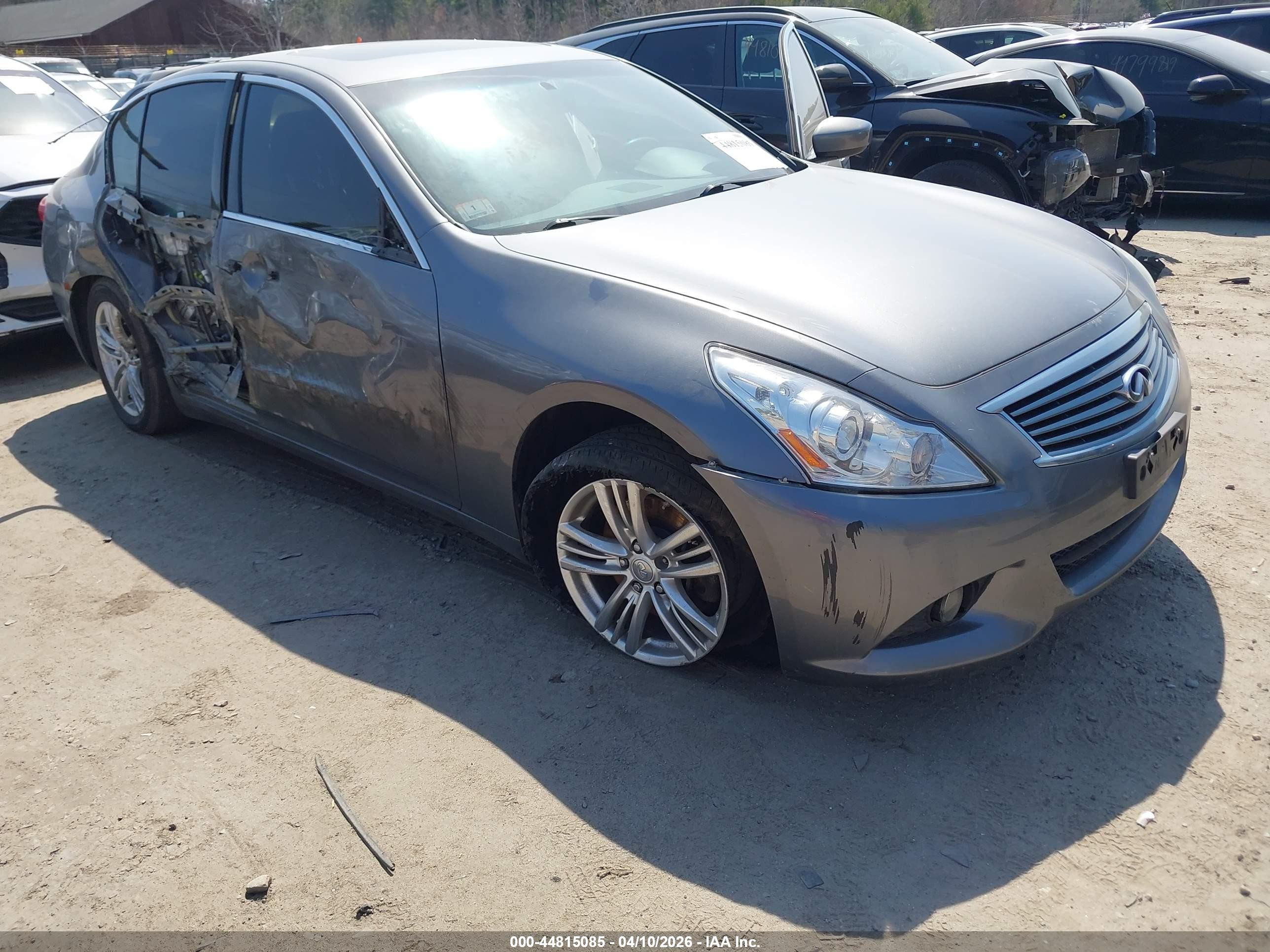 2013 Infiniti G37x   Gray vin: JN1CV6AR0DM764267
