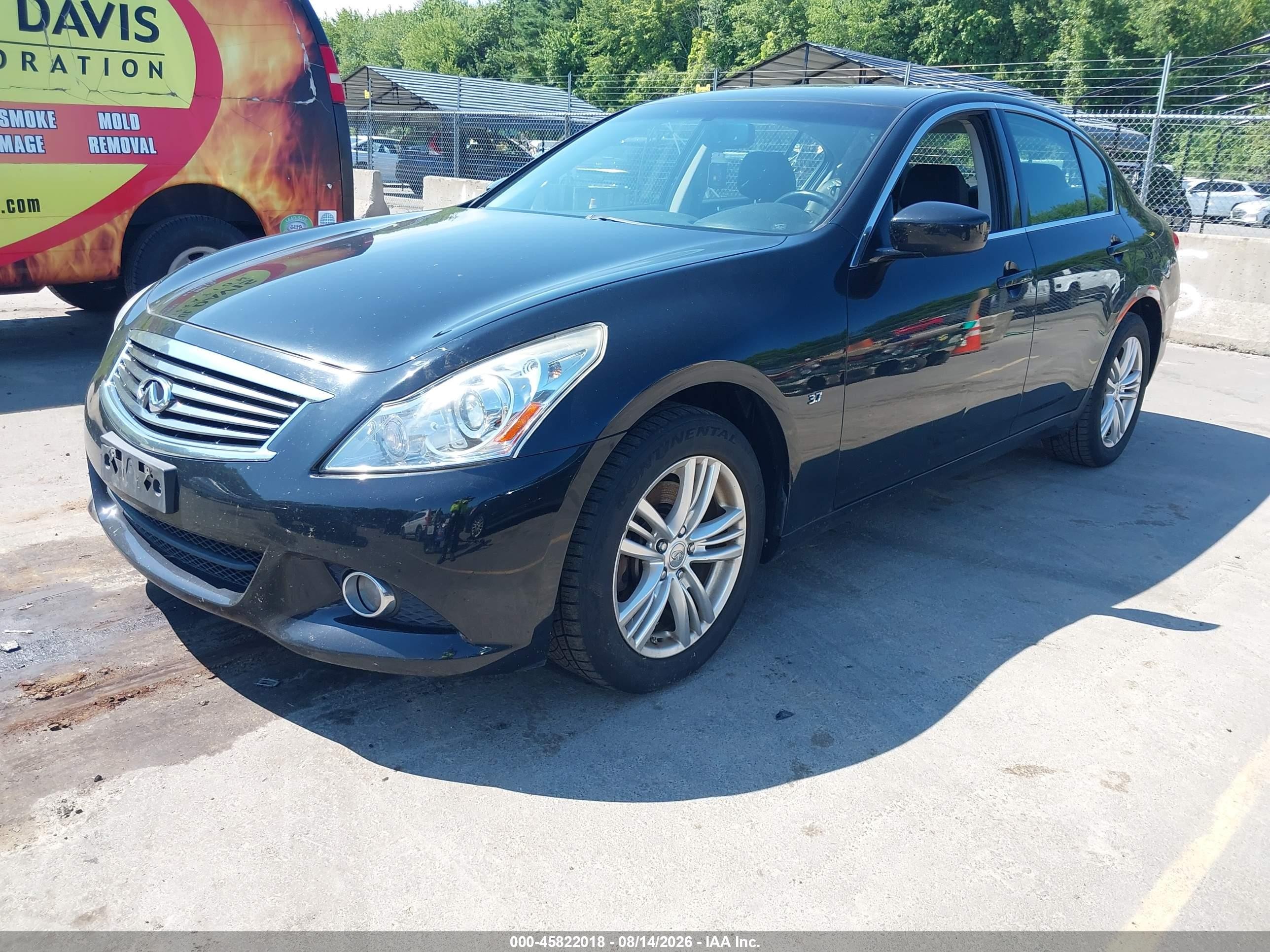 2015 Infiniti Q40   Black vin: JN1CV6AR0FM522159