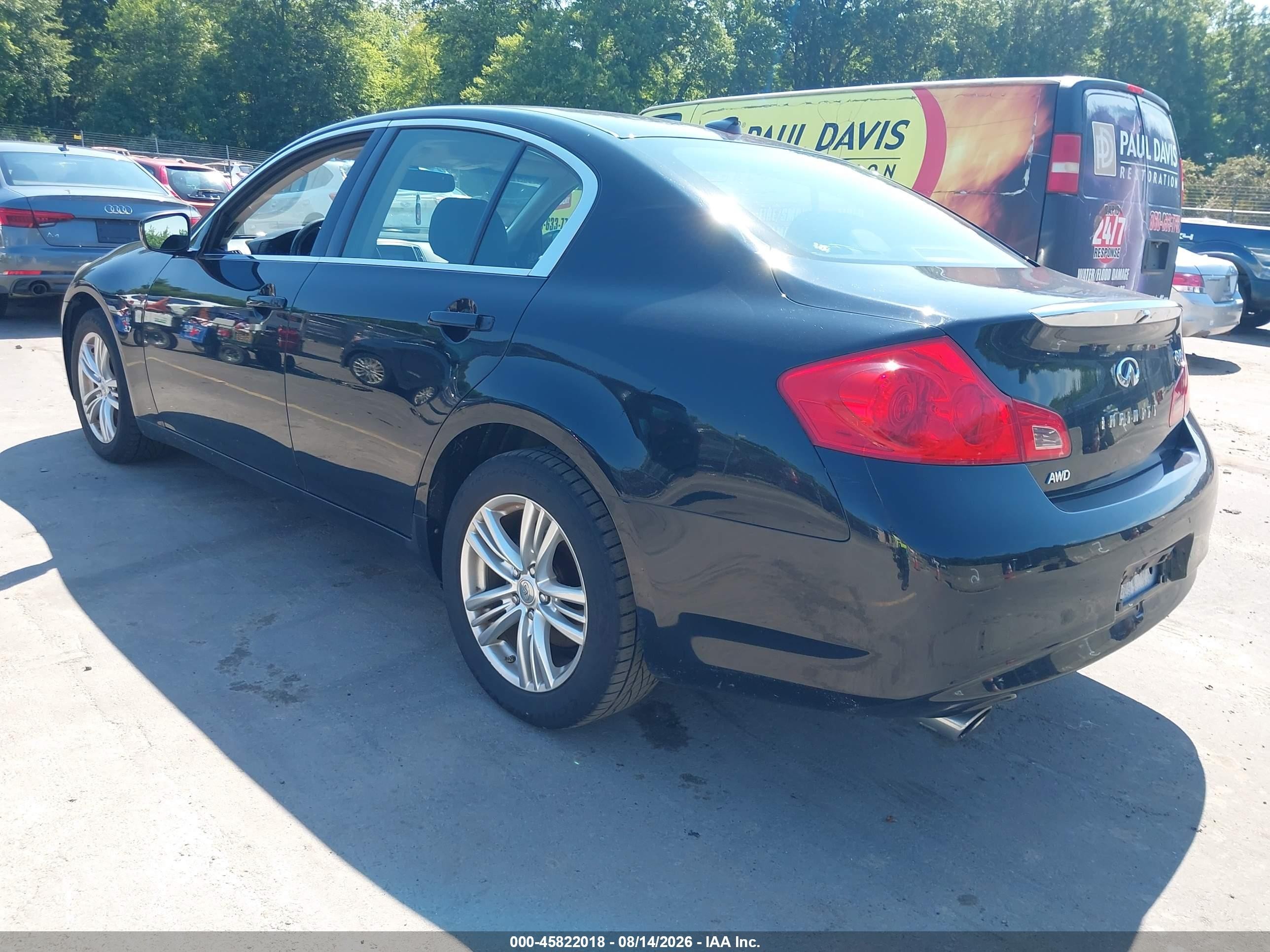 2015 Infiniti Q40   Black vin: JN1CV6AR0FM522159