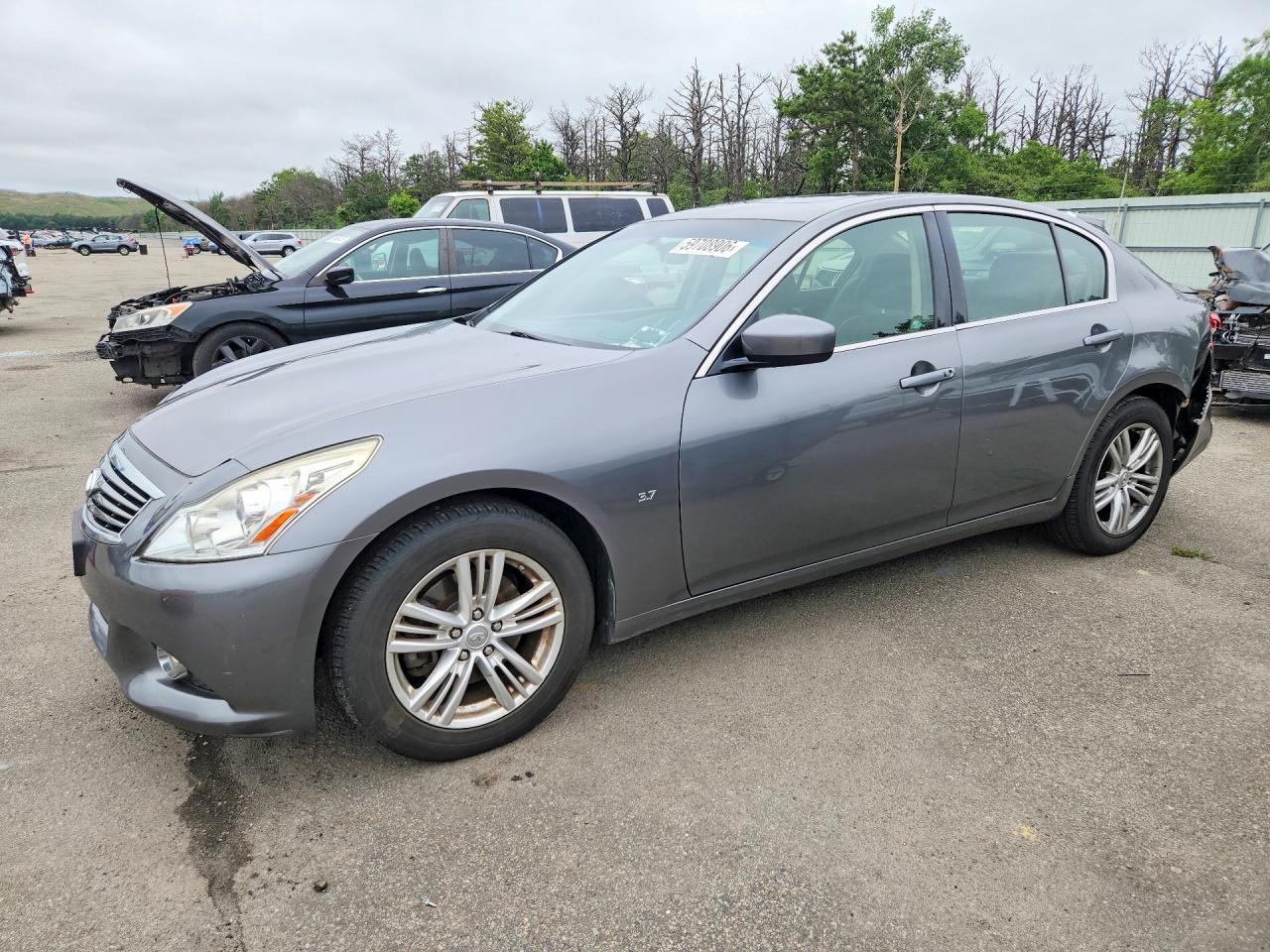 2015 Infiniti Q40 Base Gray vin: JN1CV6AR0FM522338