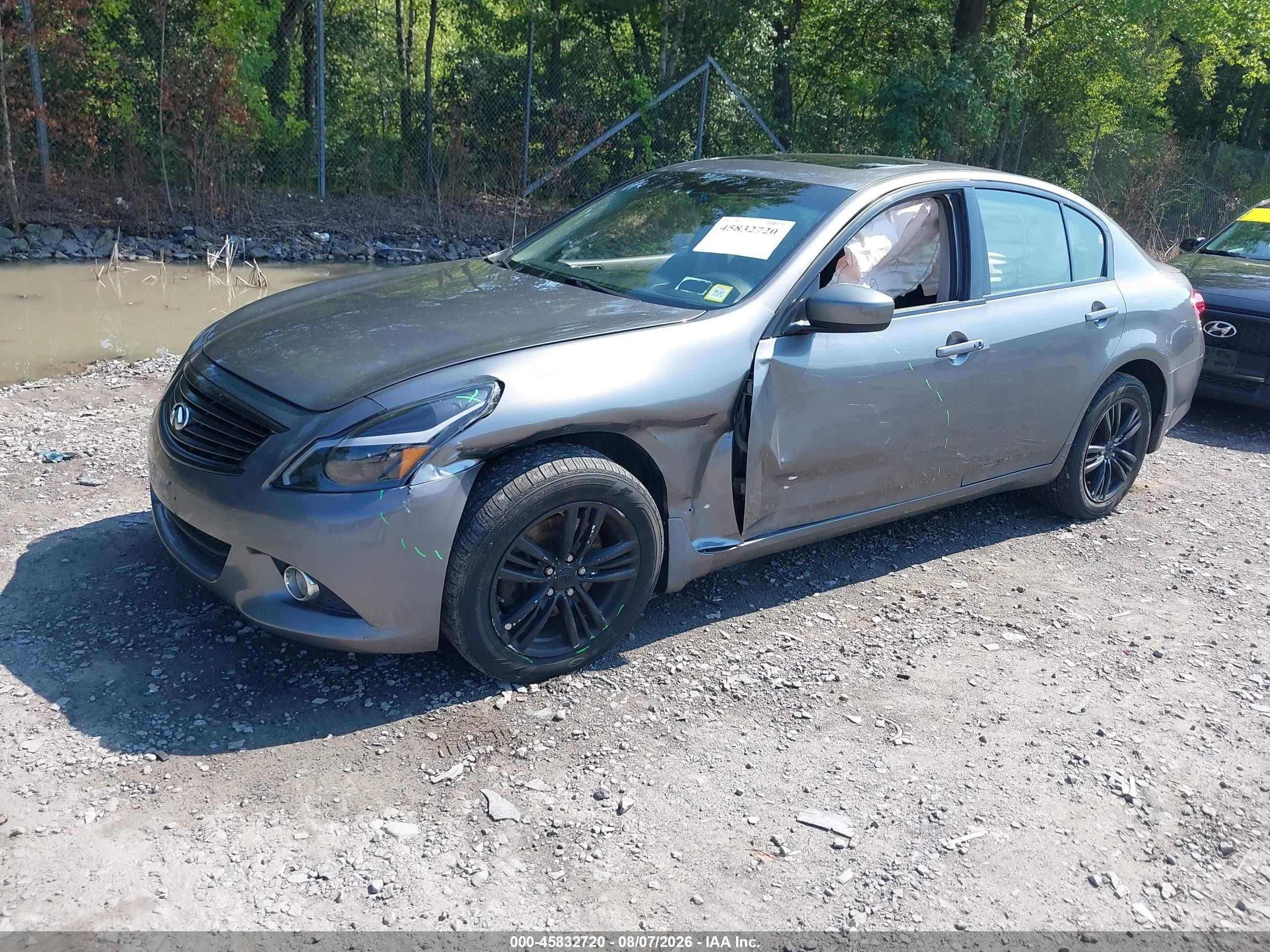 2015 Infiniti Q40 Gray vin: JN1CV6AR0FM651292