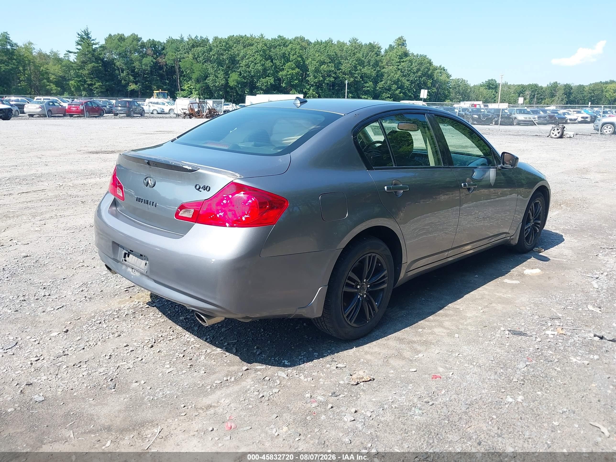 2015 Infiniti Q40 Gray vin: JN1CV6AR0FM651292