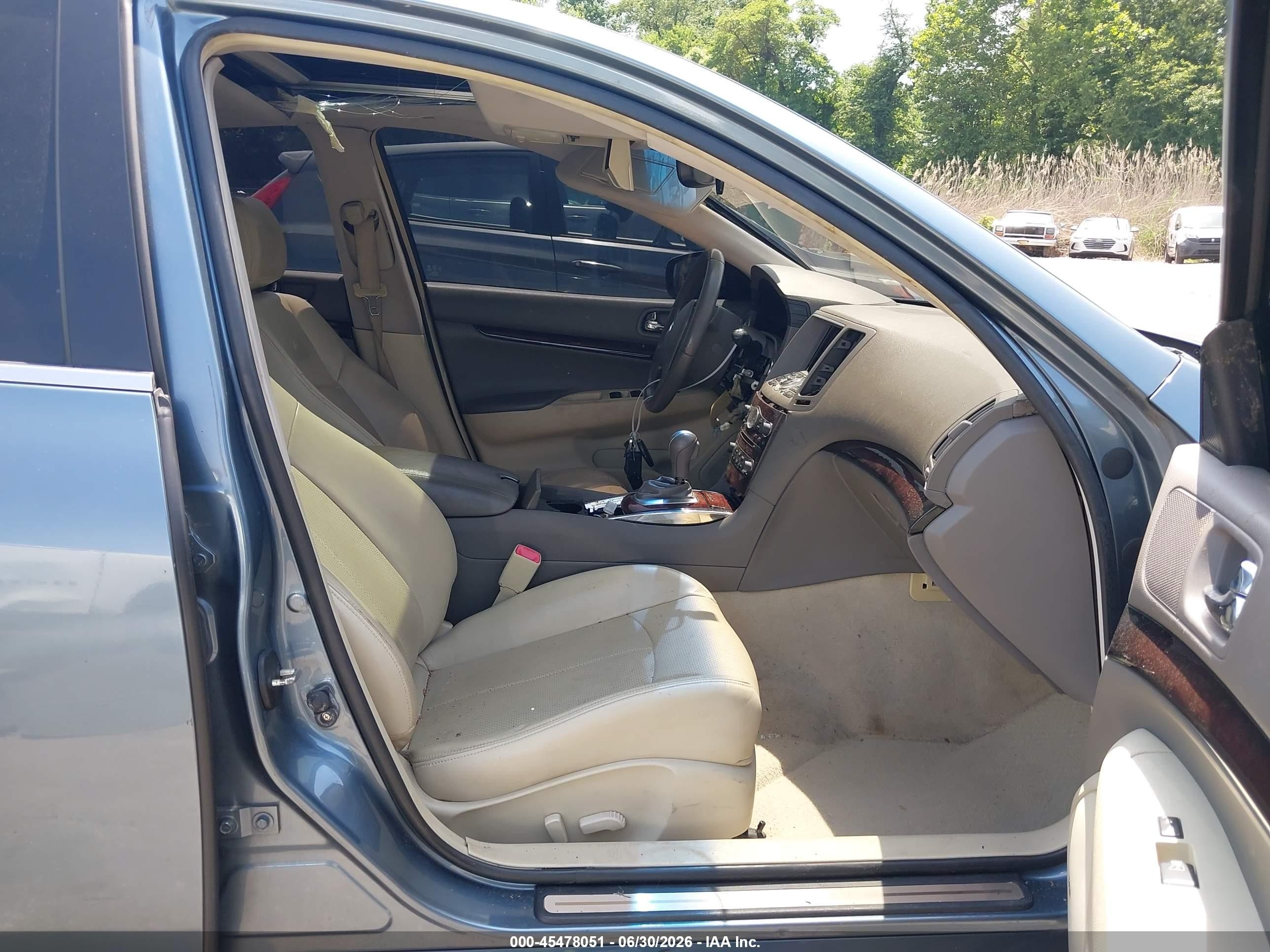 2010 Infiniti G37x   Серый vin: JN1CV6AR1AM456665