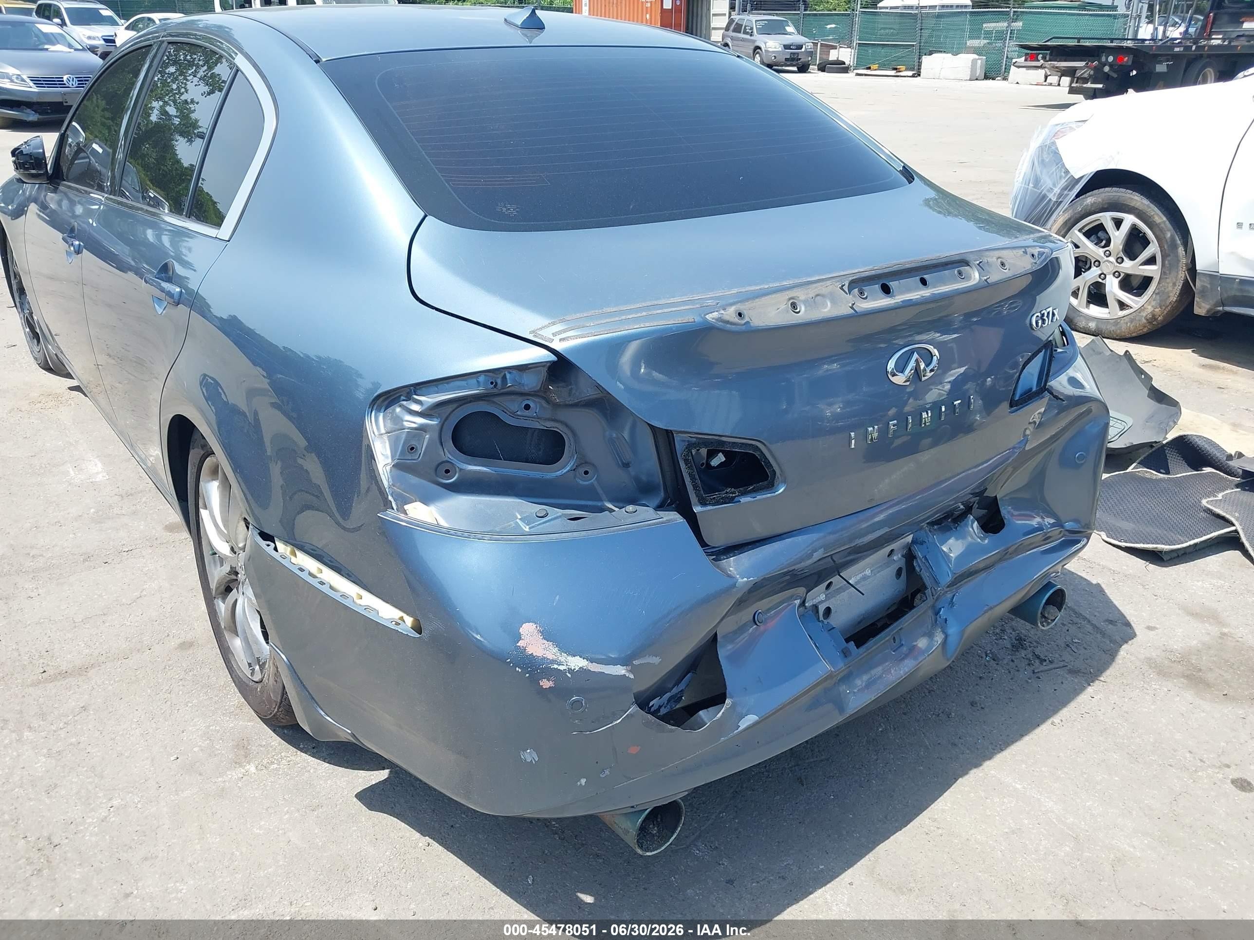 2010 Infiniti G37x   Серый vin: JN1CV6AR1AM456665