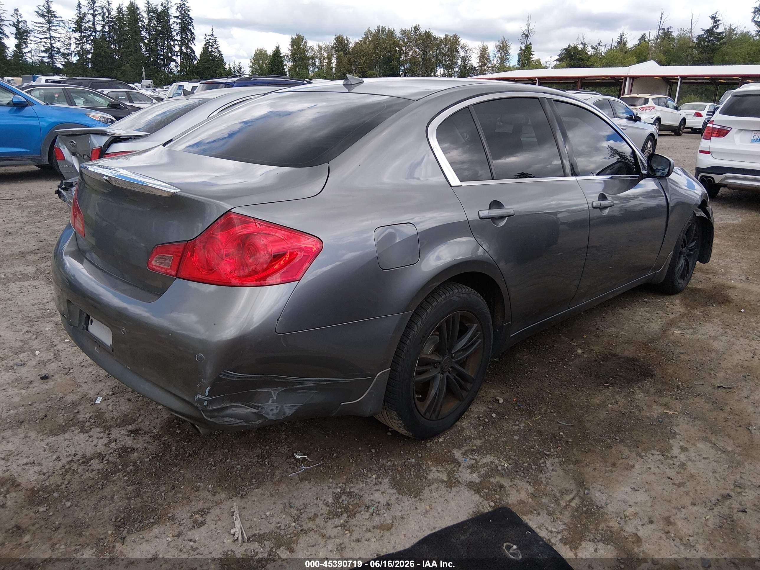 2010 Infiniti G37x   Gray vin: JN1CV6AR1AM461672